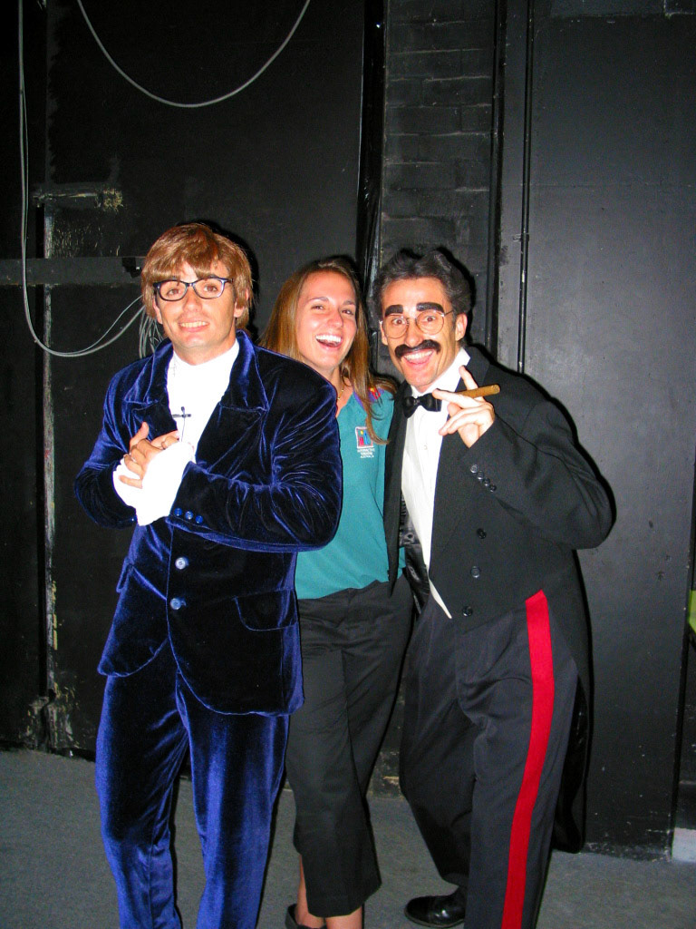 Another of me with Austin (Leigh) and Groucho (Allan), for a gig at Caloundra Centre (Sunshine Coast)