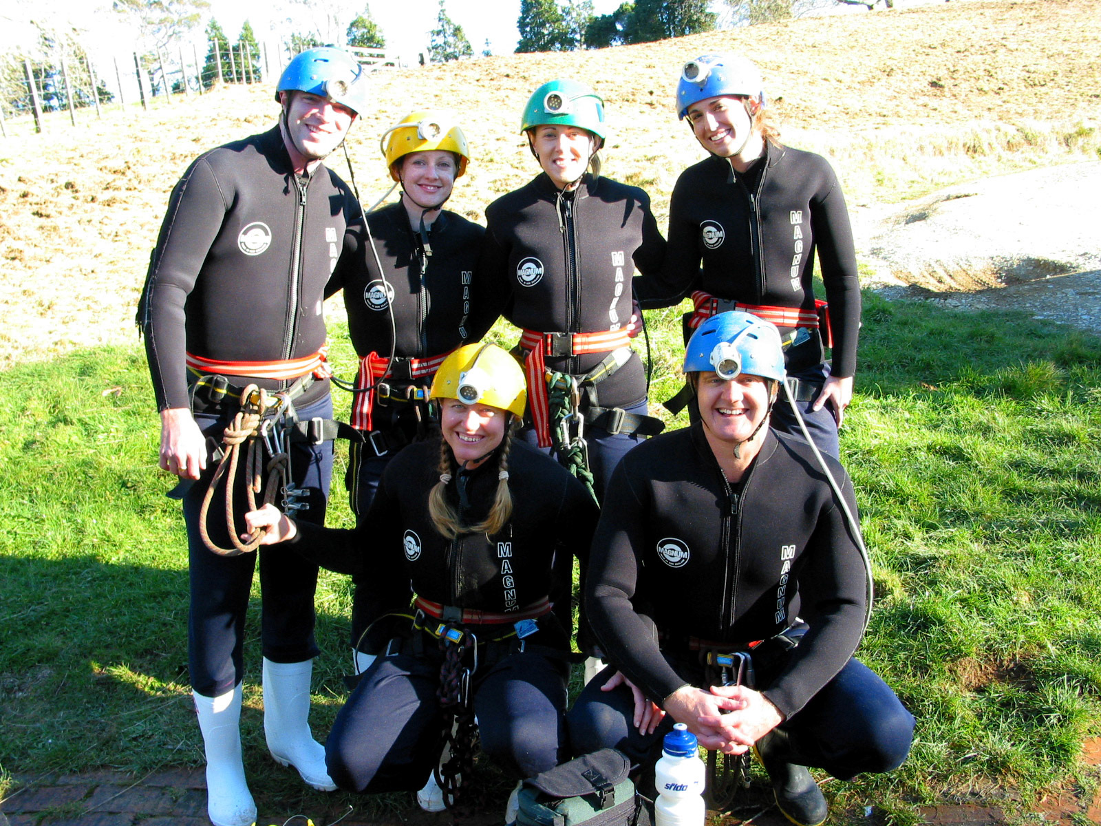 The caving group in Waitomo