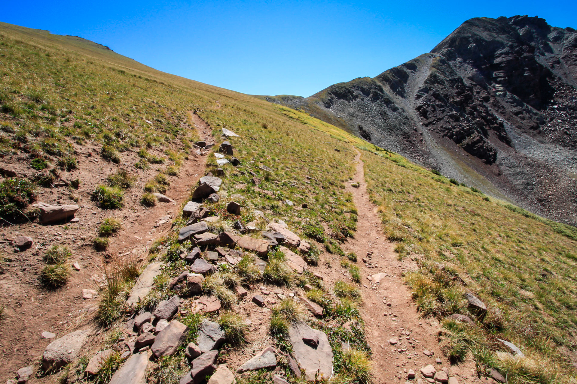 Almost to the top of Buckskin Pass