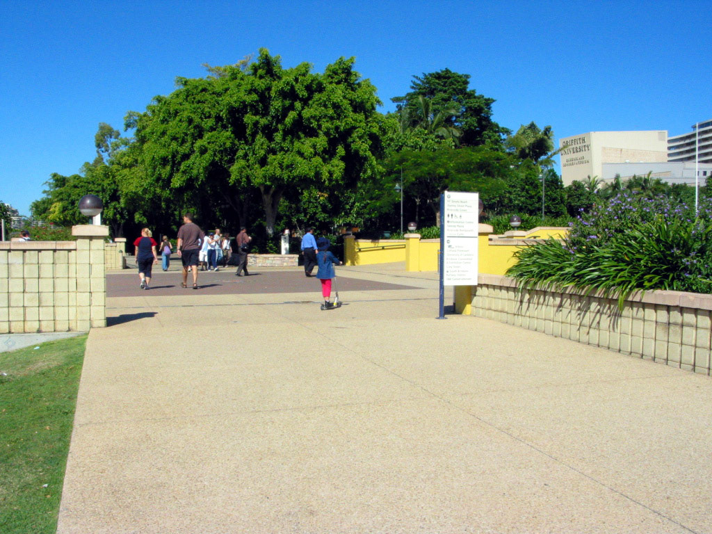 Walkway by the Brisbane River