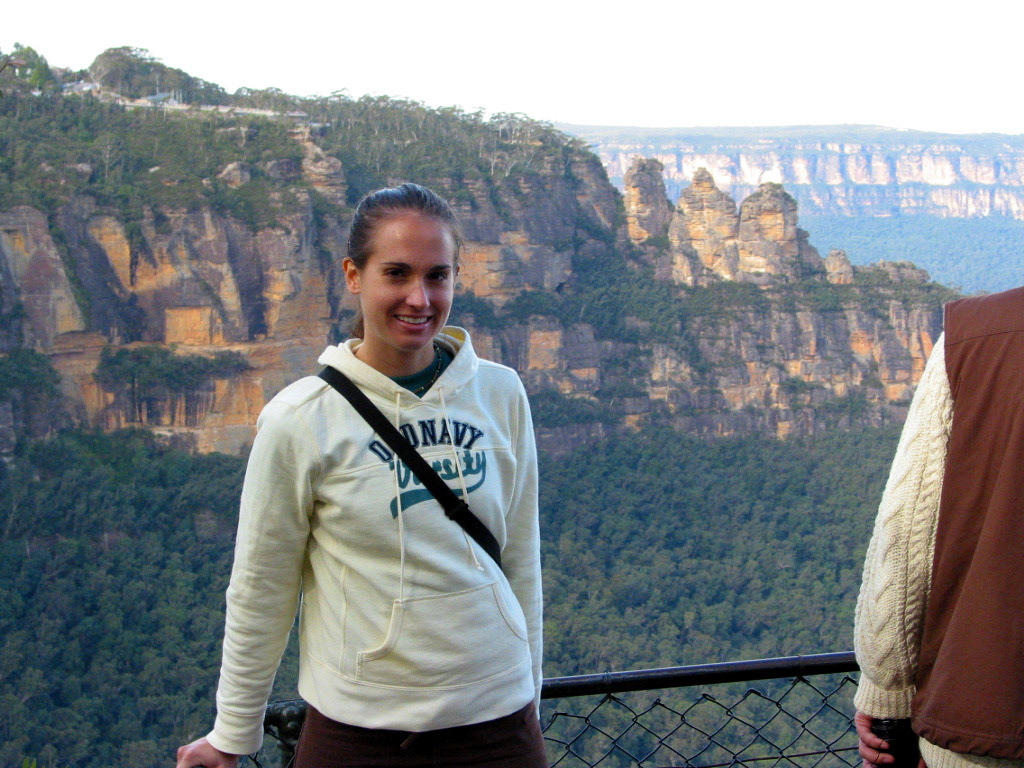 In front of the Three Sisters