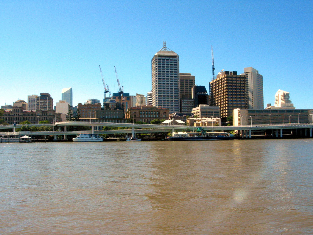 Brisbane across the Brisbane River
