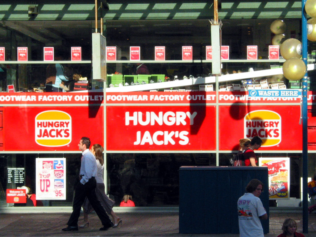 Burger King? It's only called Hungry Jack's in certain parts of Australia.