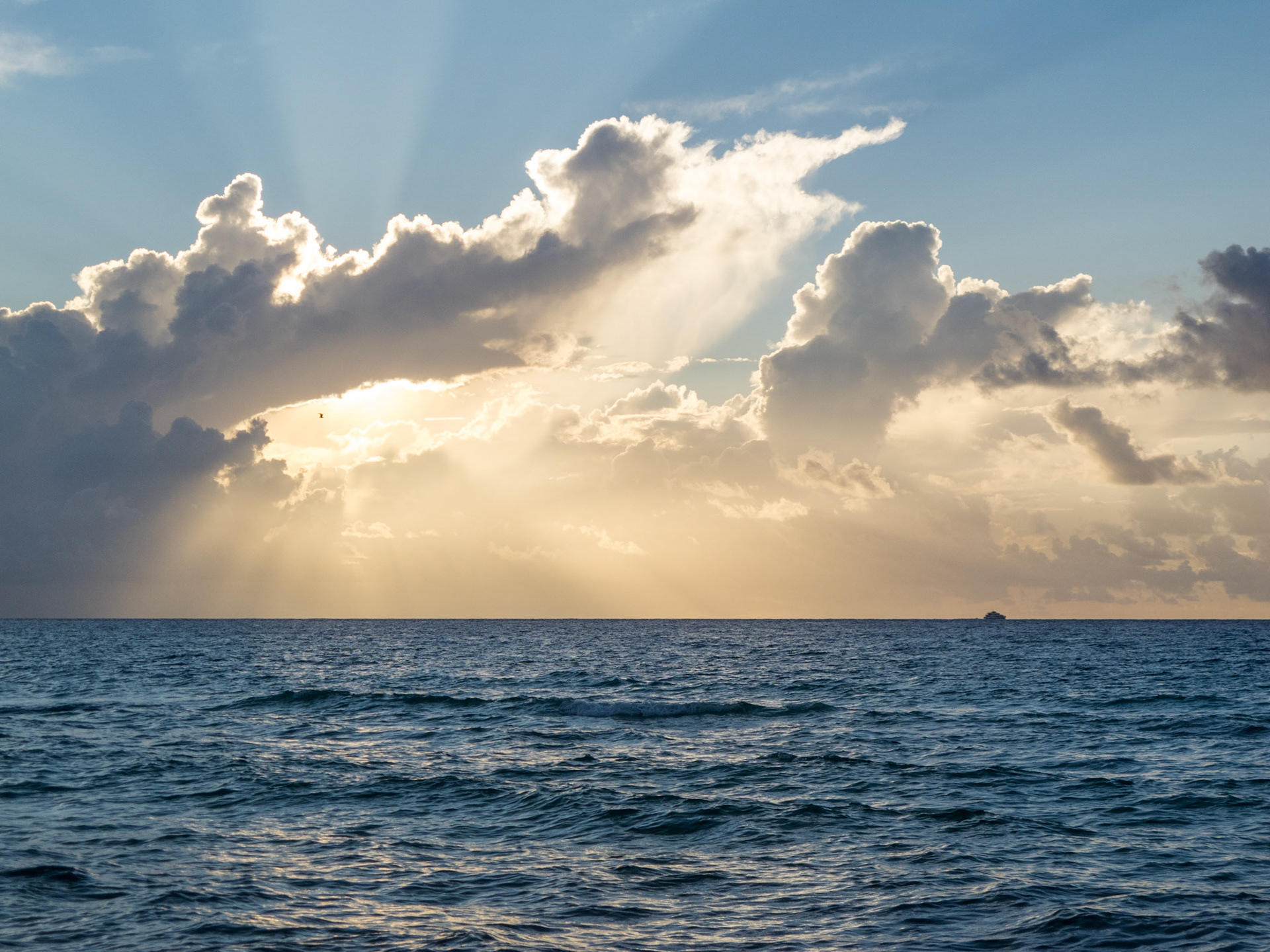 Sunrise over the Caribbean