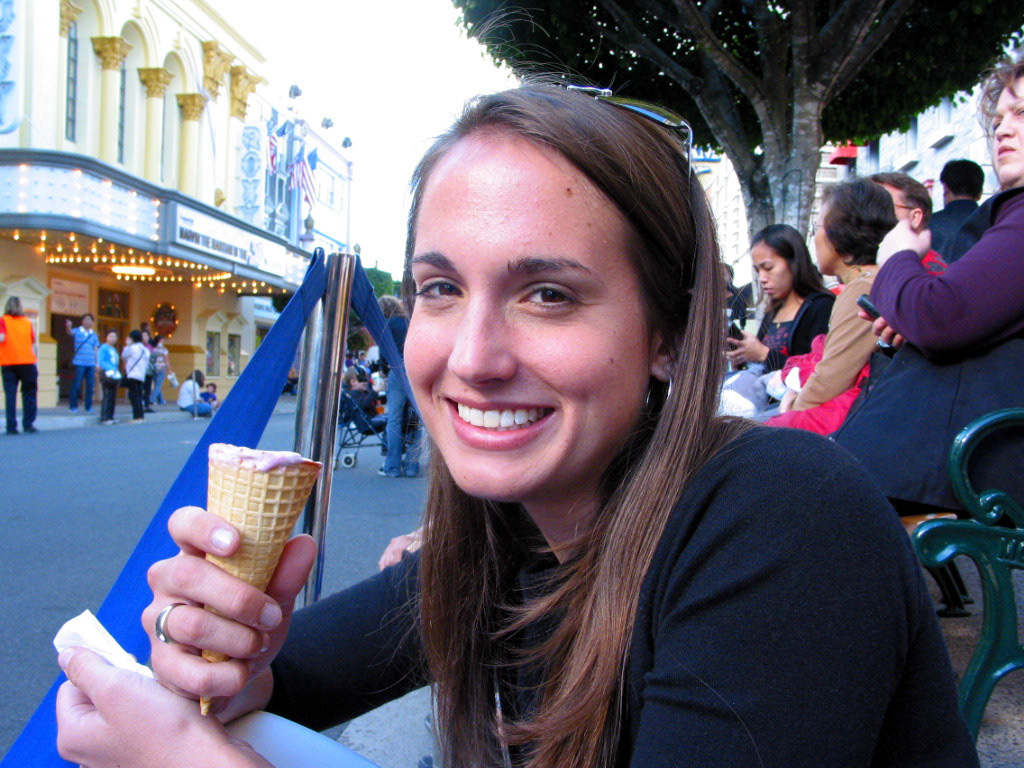 Yummy ice cream before the parade