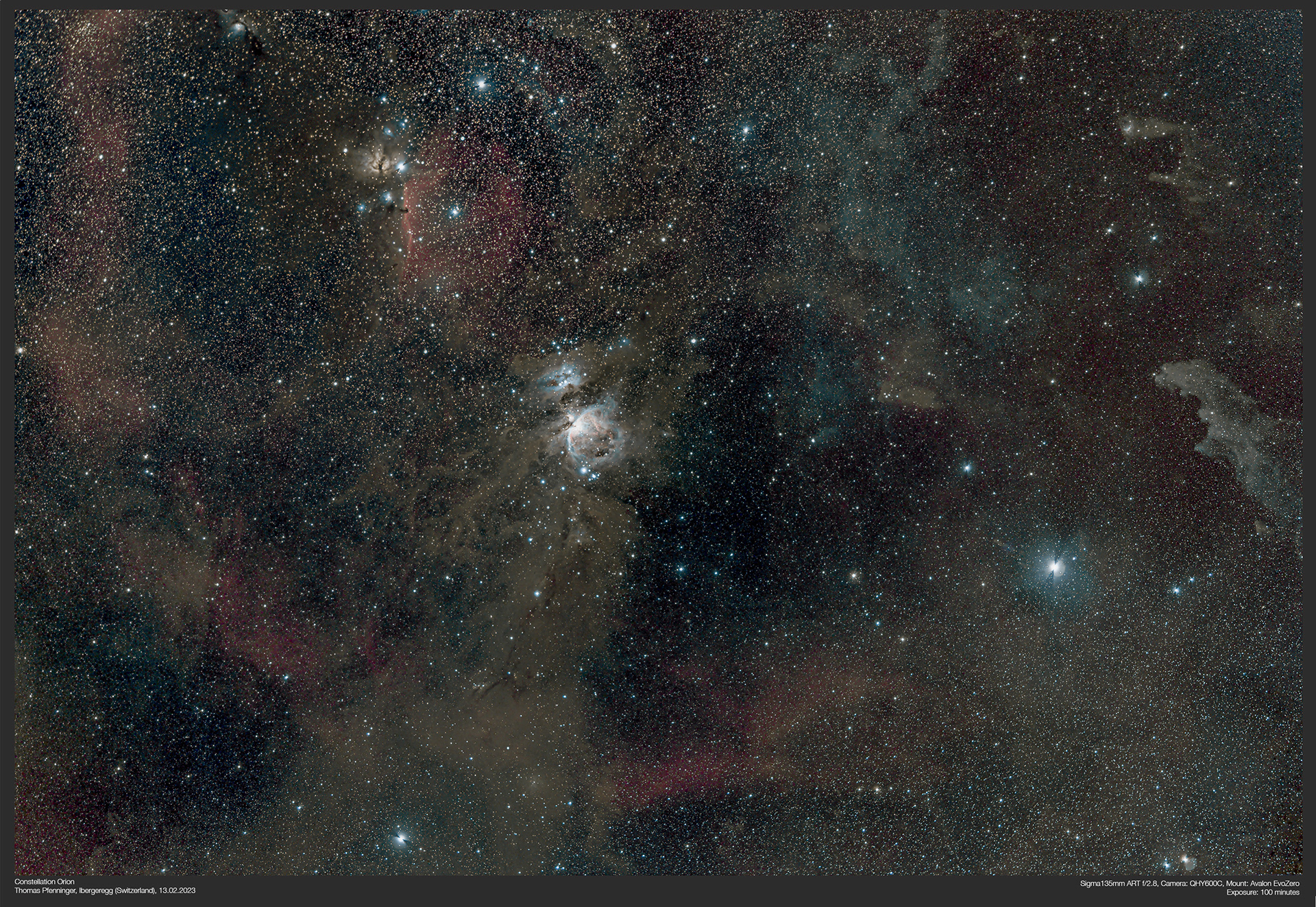 Constellation Orion: 200x30 seconds
