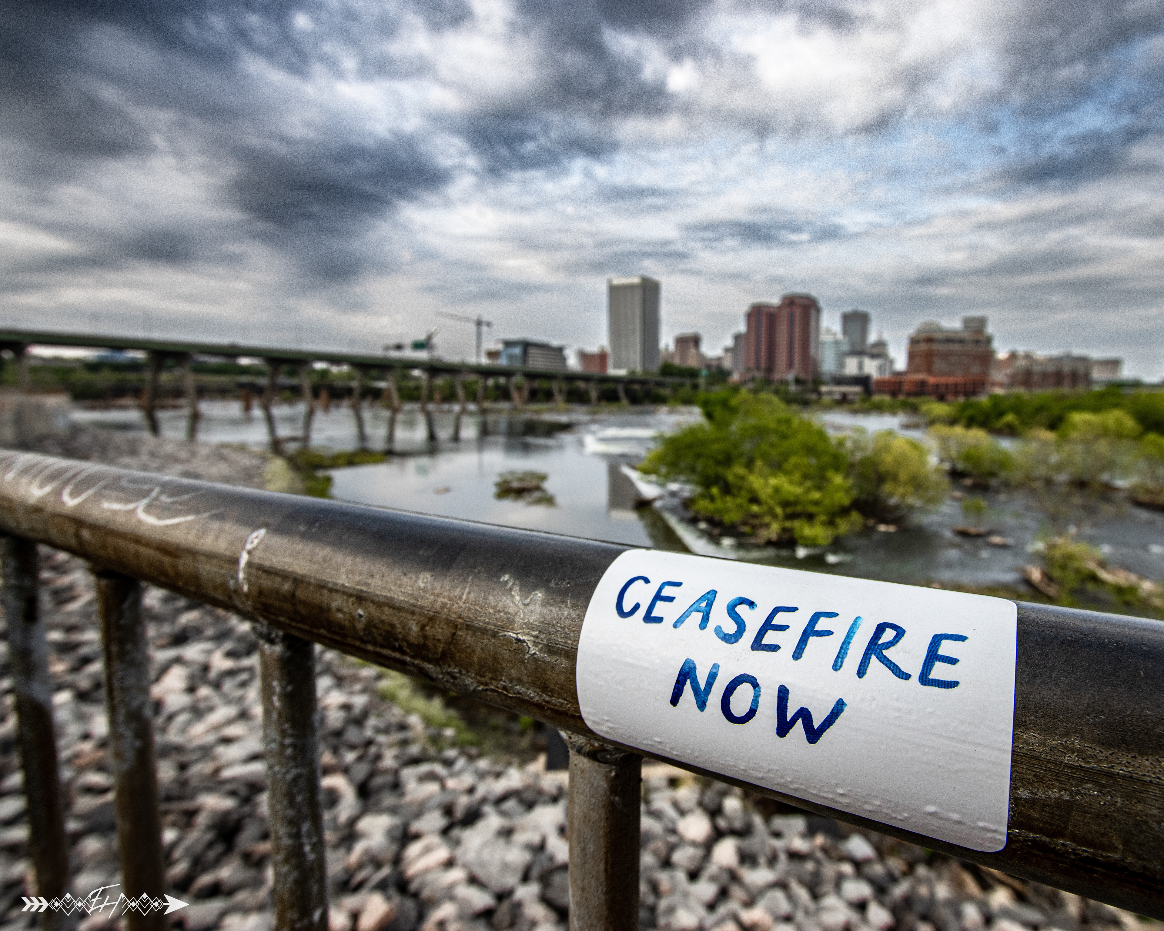 Downtown from the Floodwall