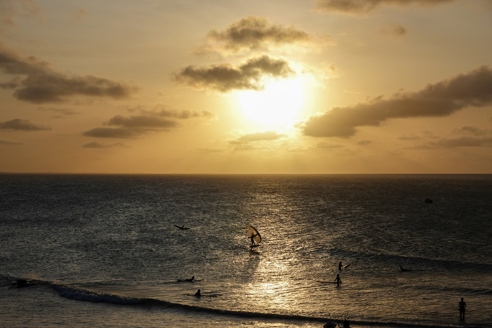 Un dernier surf de la journée