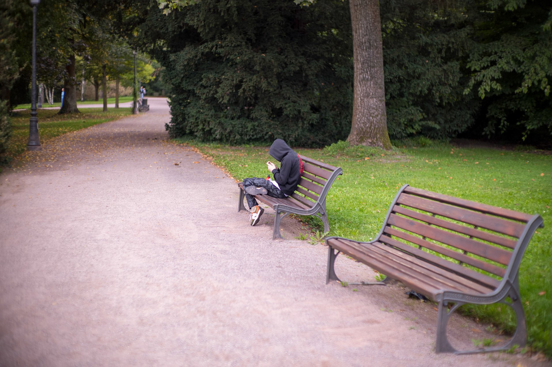 iPhone au parc