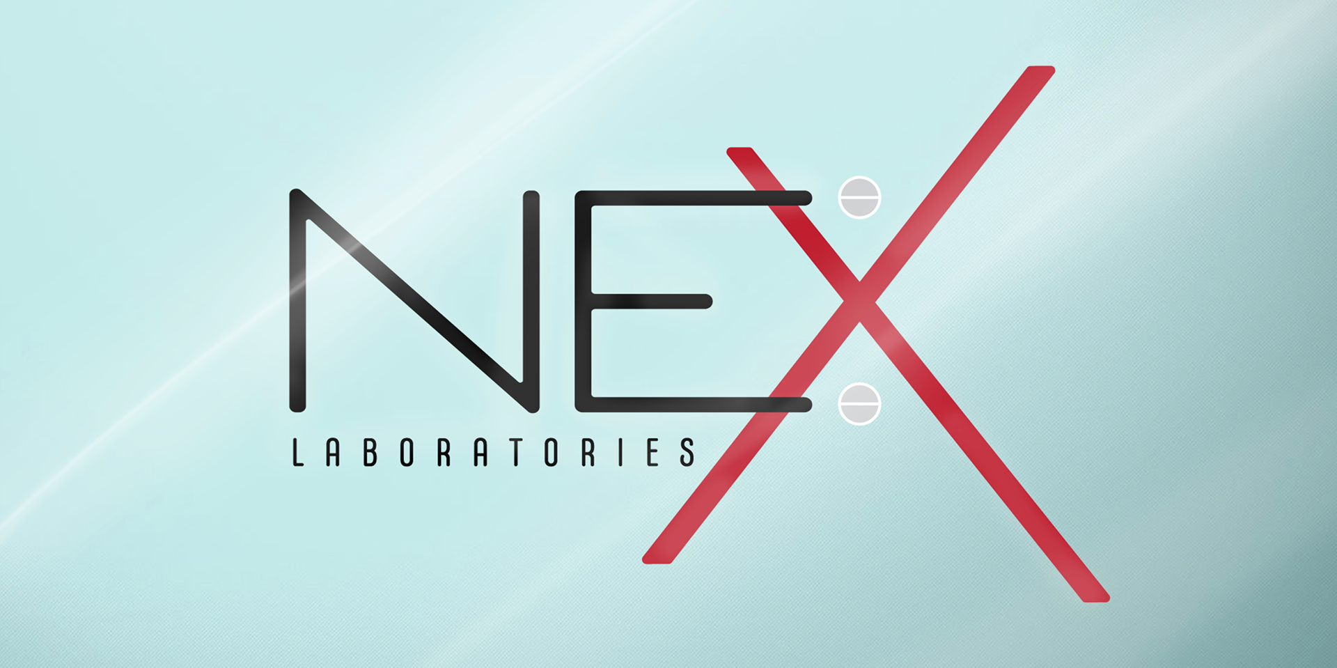 False glass panel hung in Nex Labs Breakroom
