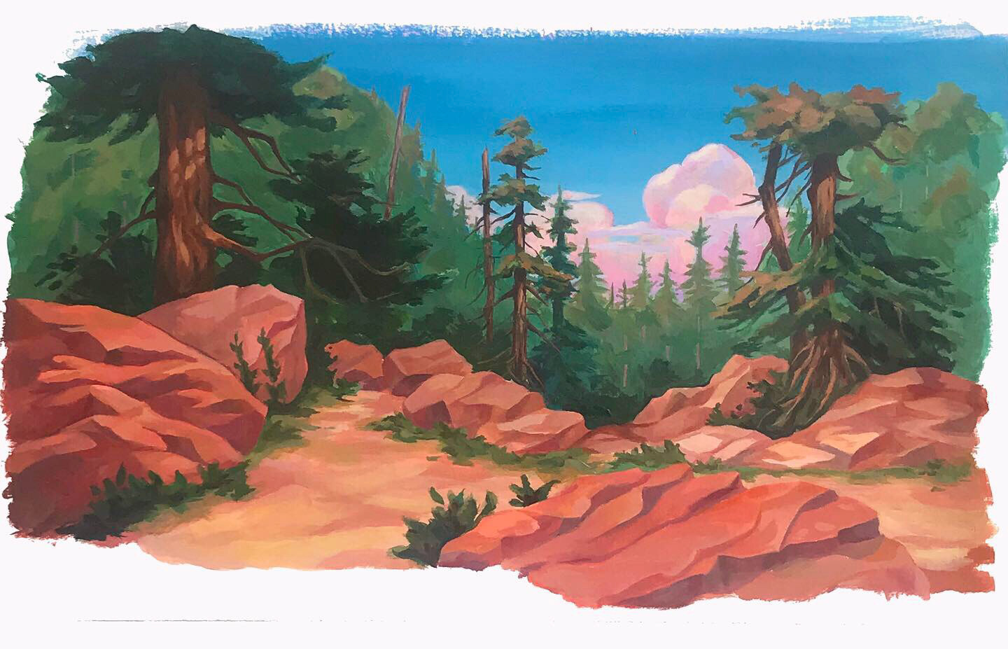 Study from Disney's Brother Bear, original by David Murray, Acrylic on Paper.