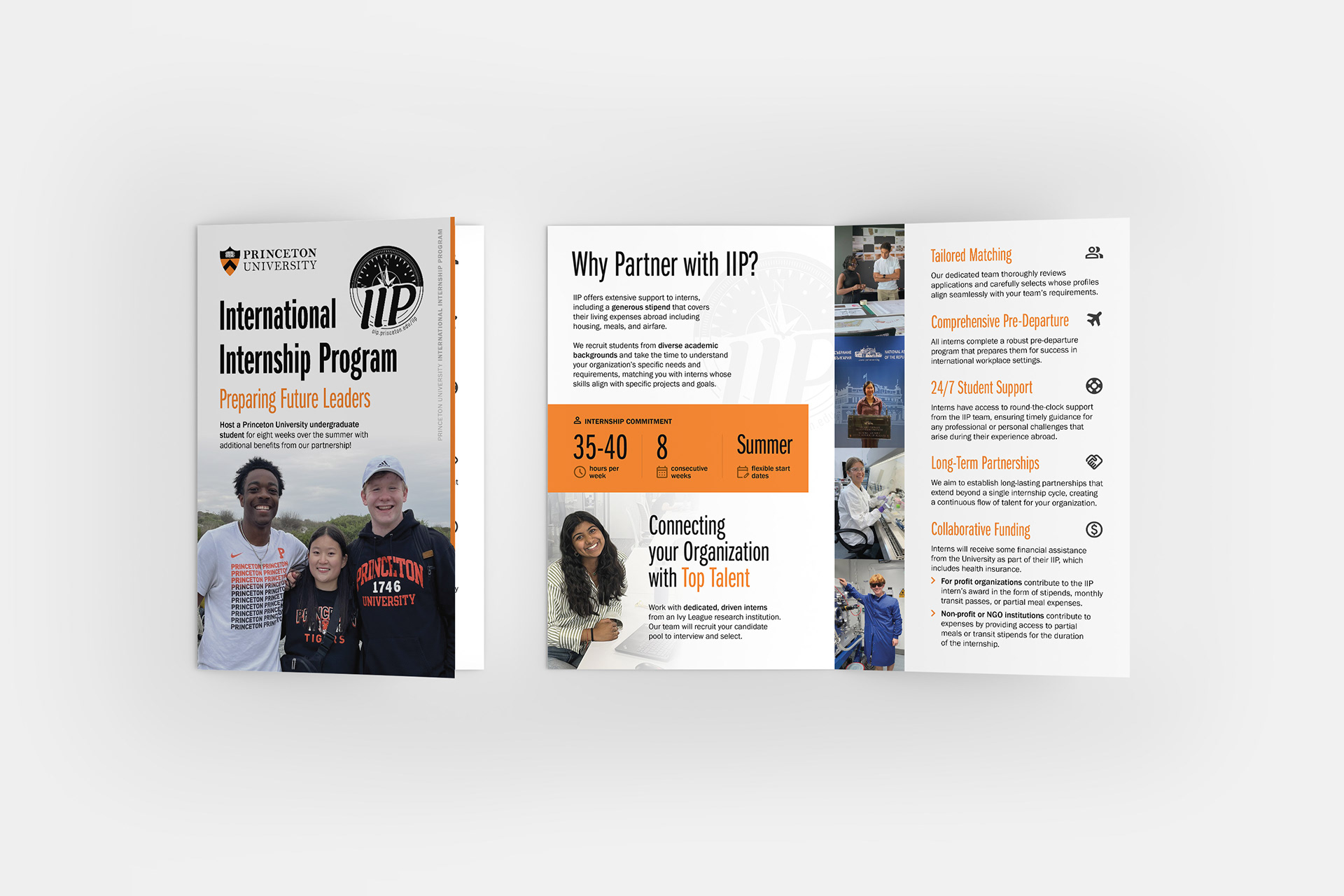 A bifold brochure for Princeton University