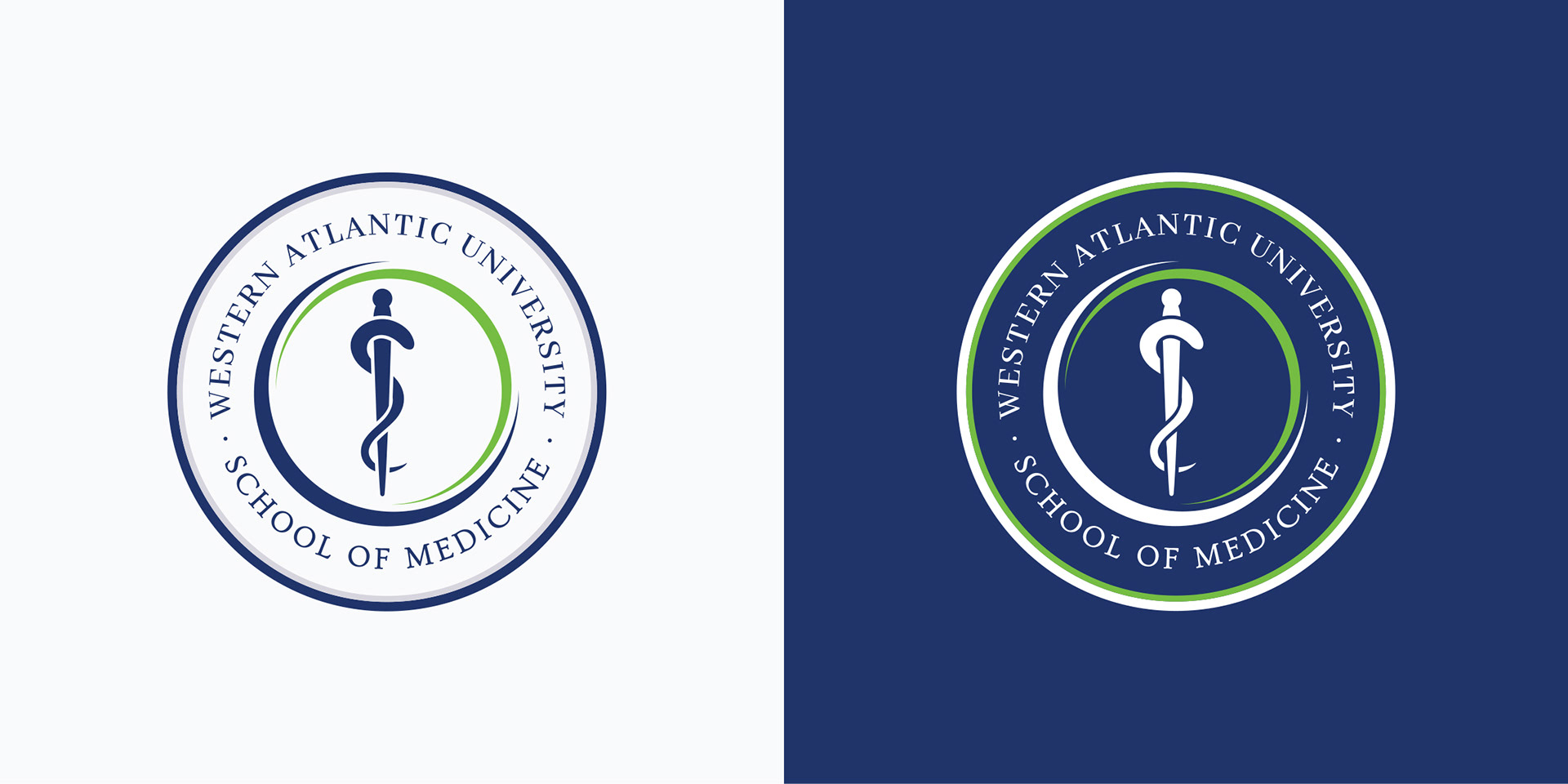 Two logo seals for WAUSM medical school