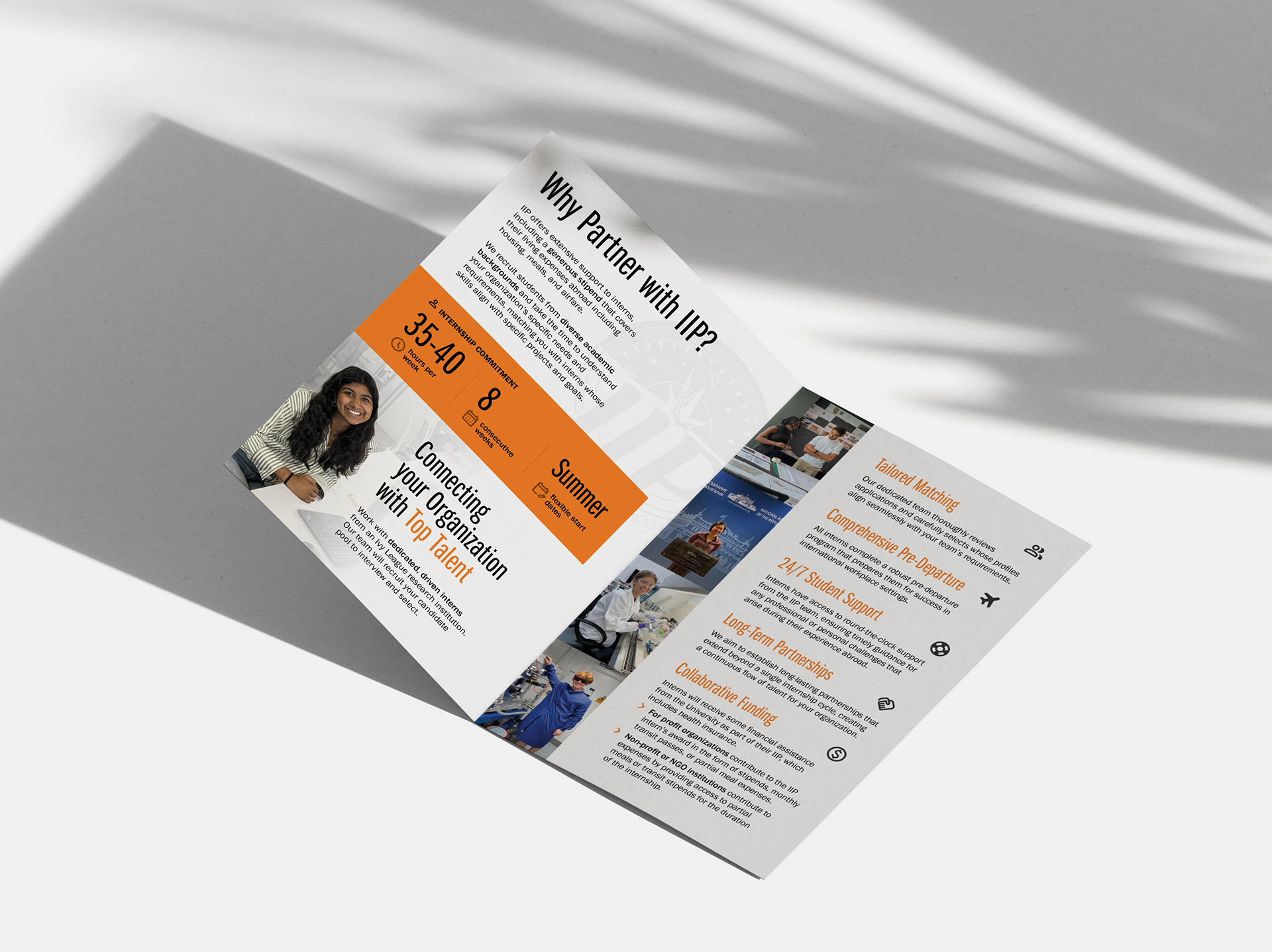 A bifold brochure for Princeton University