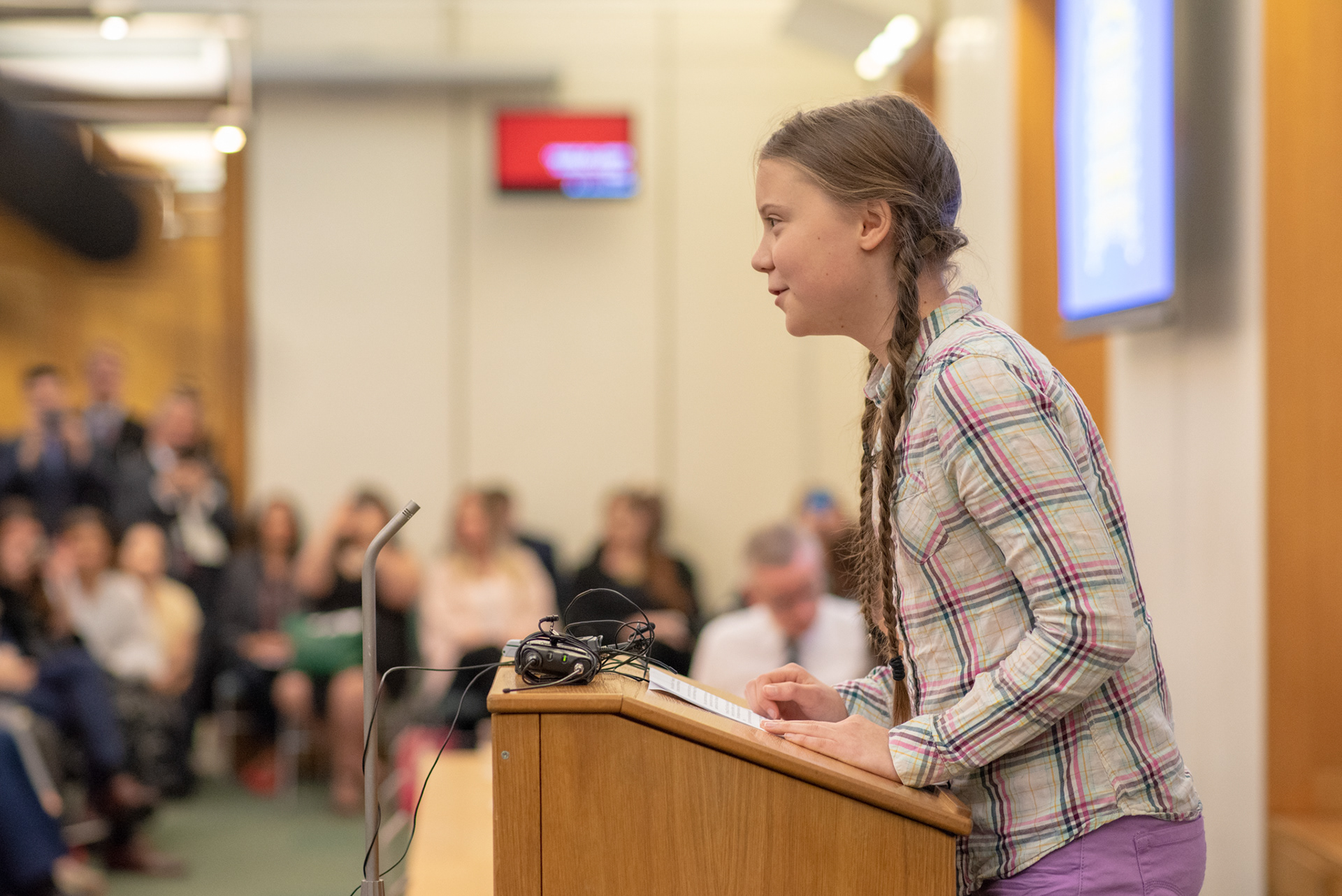 Greta Thunberg in The Houses of Parliament