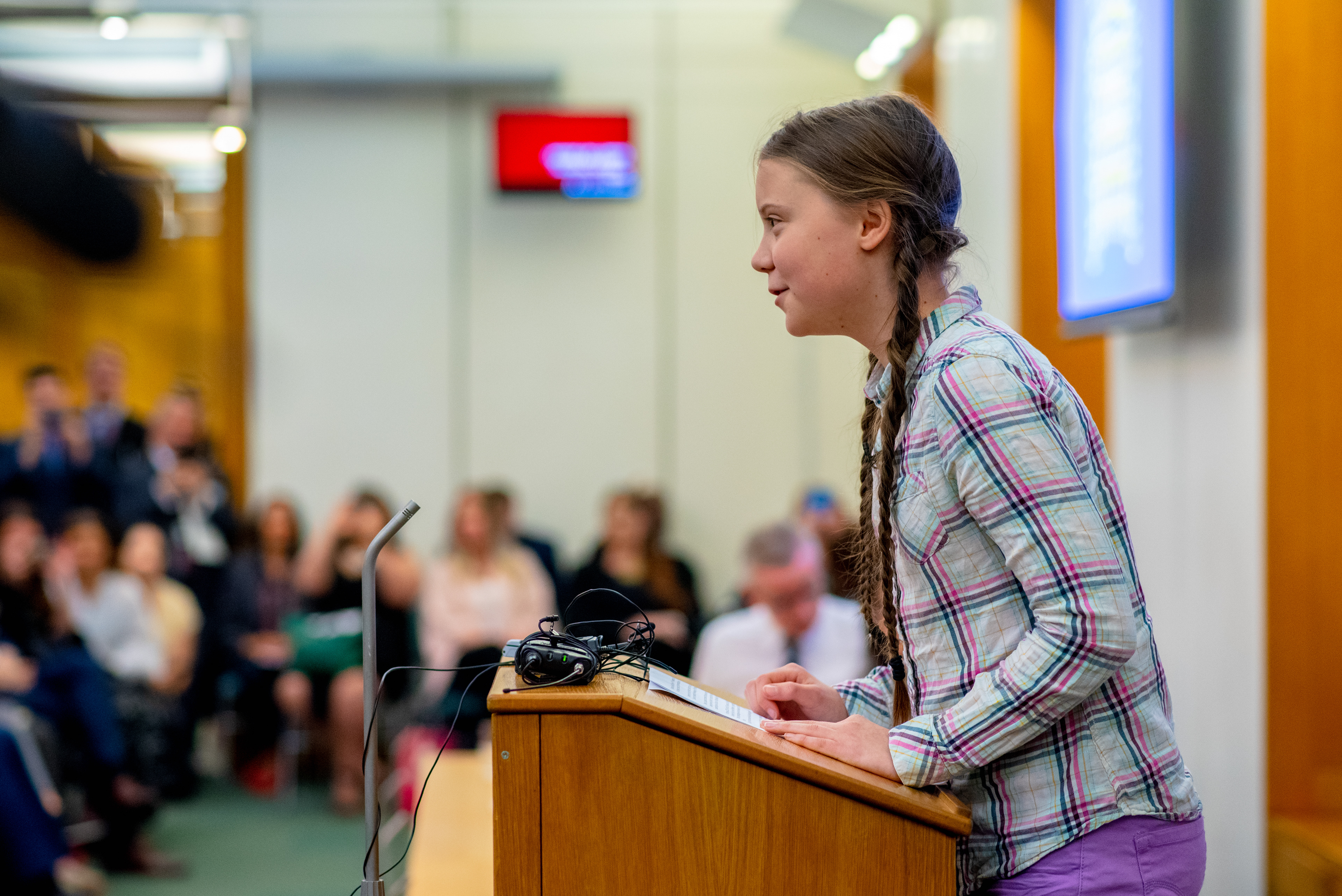 Greta Thunberg in The Houses of Parliament