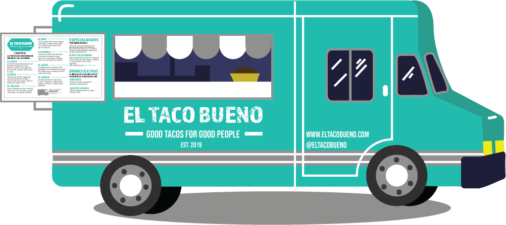 Food-truck design and illustration done for Fundamentals of Design Course. Completed utilizing Illustrator and InDesign.