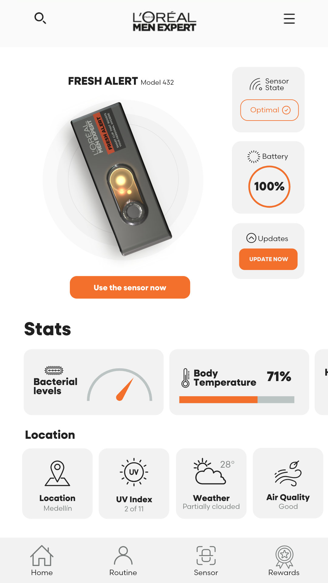 Mockup sensor