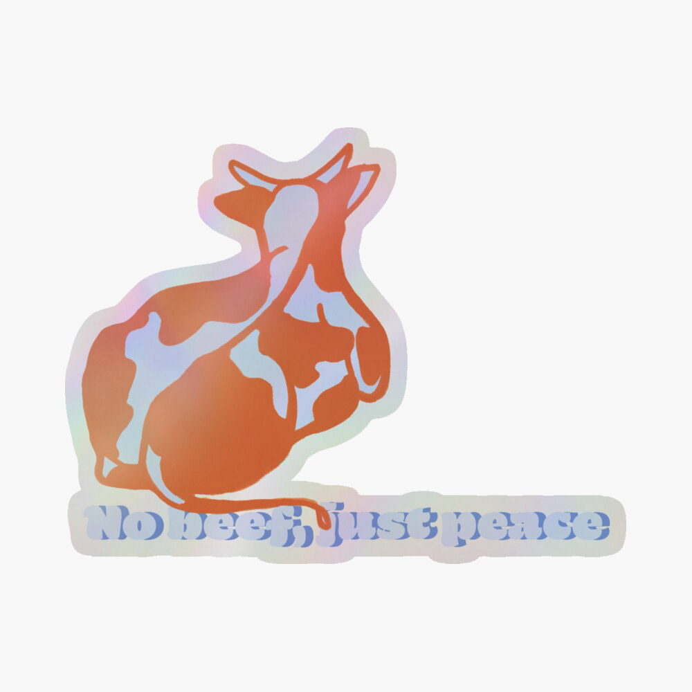 Redbubble: no beef, just peace MooMode