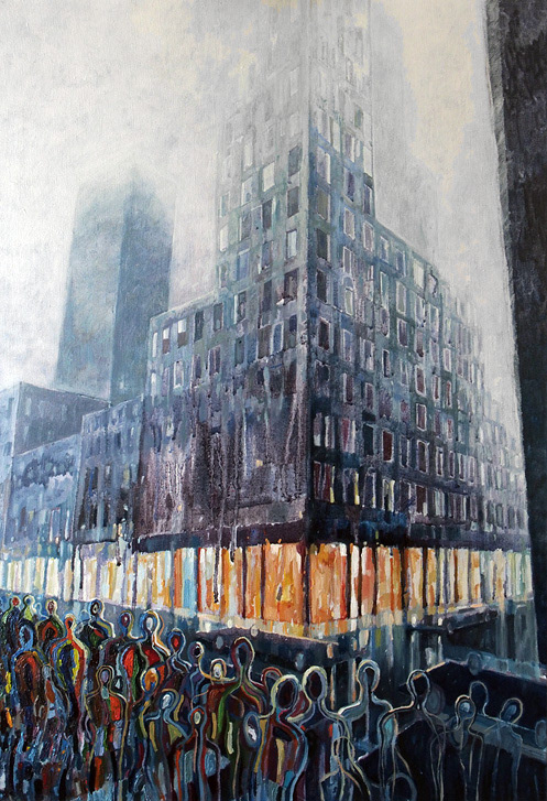 Konrad Stafiński, oil painting