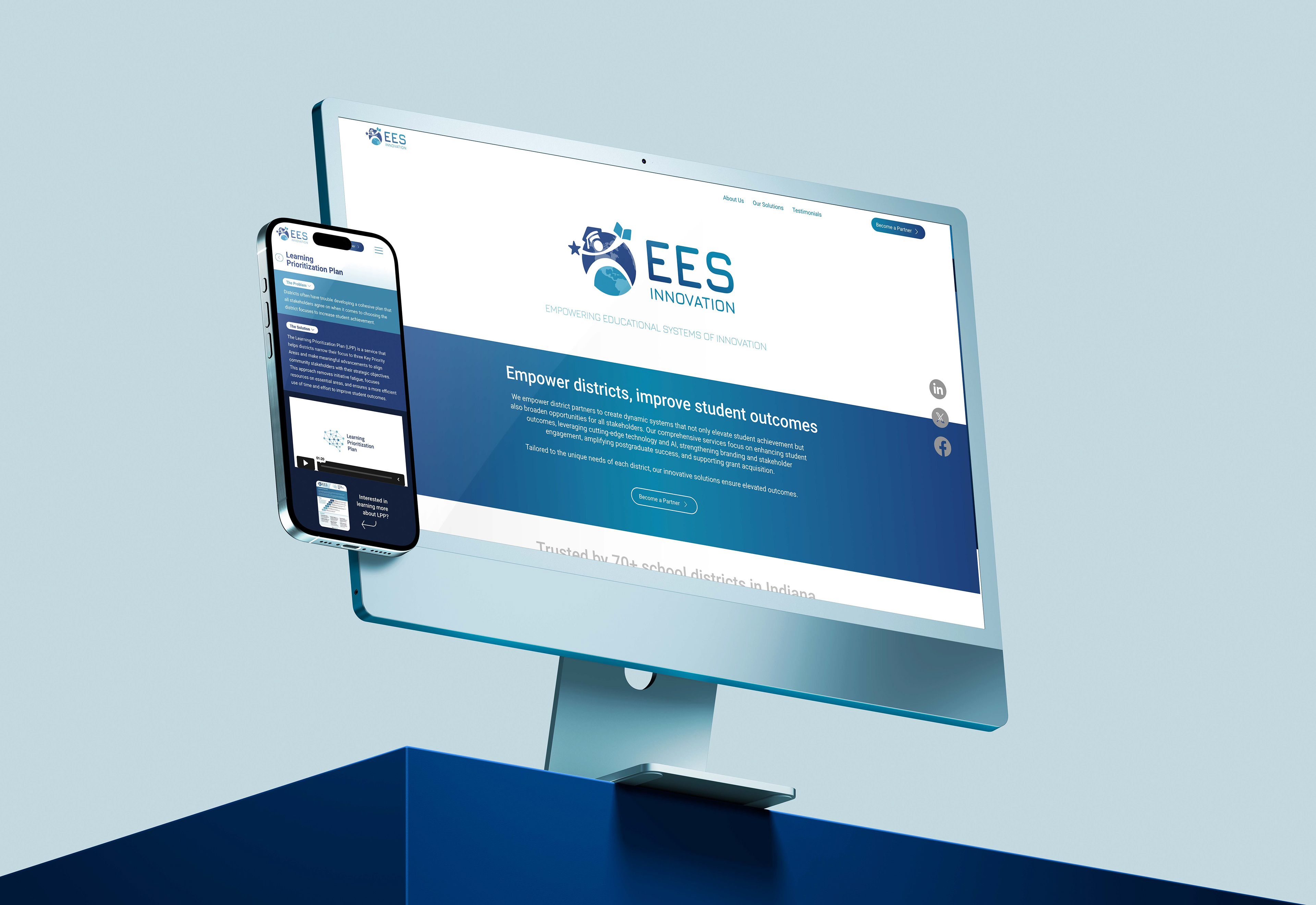 Built website in Wix – responsive for mobile, tablet and desktop. Optimized for SEO