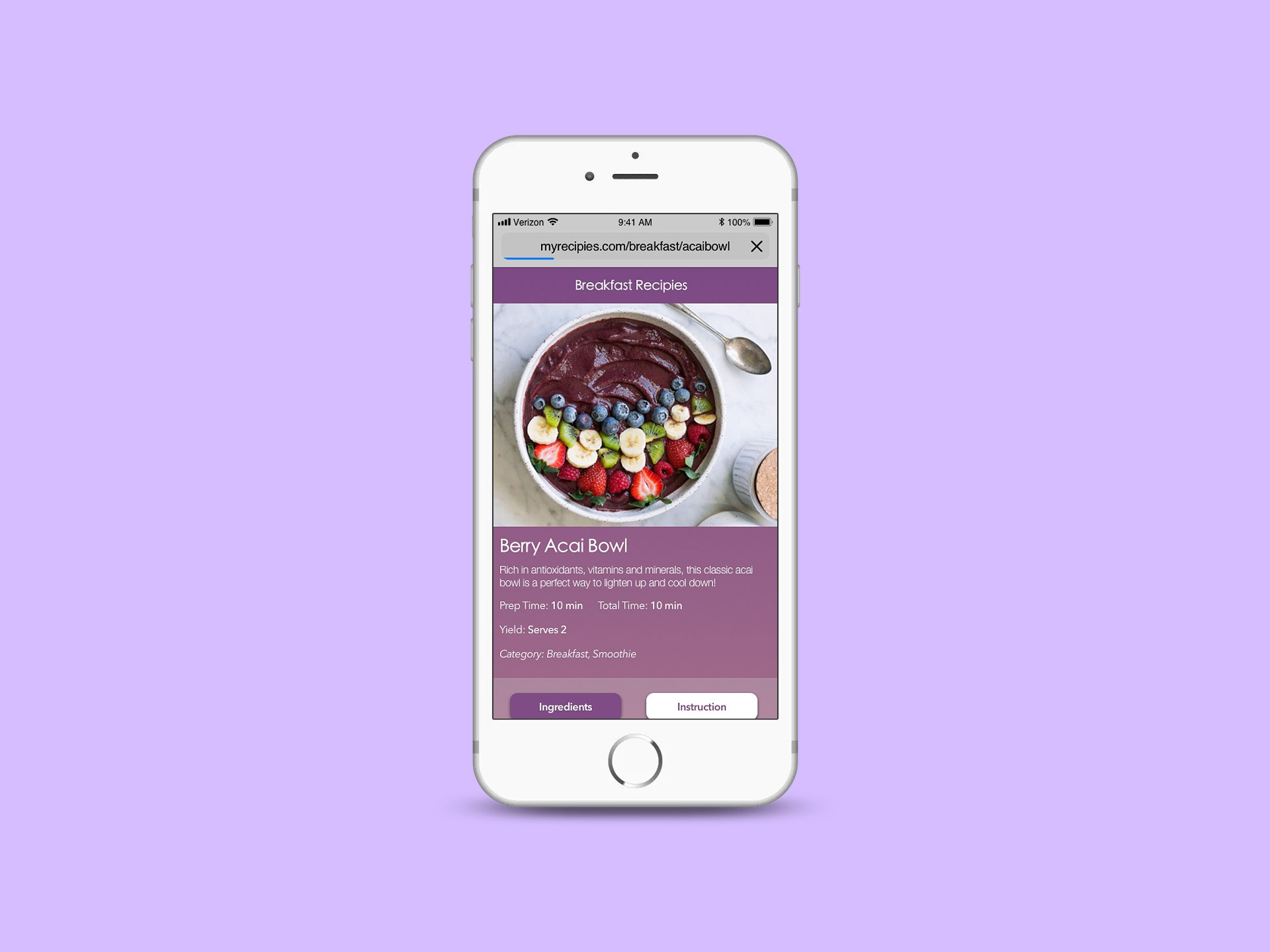 Daily UI #Recipe