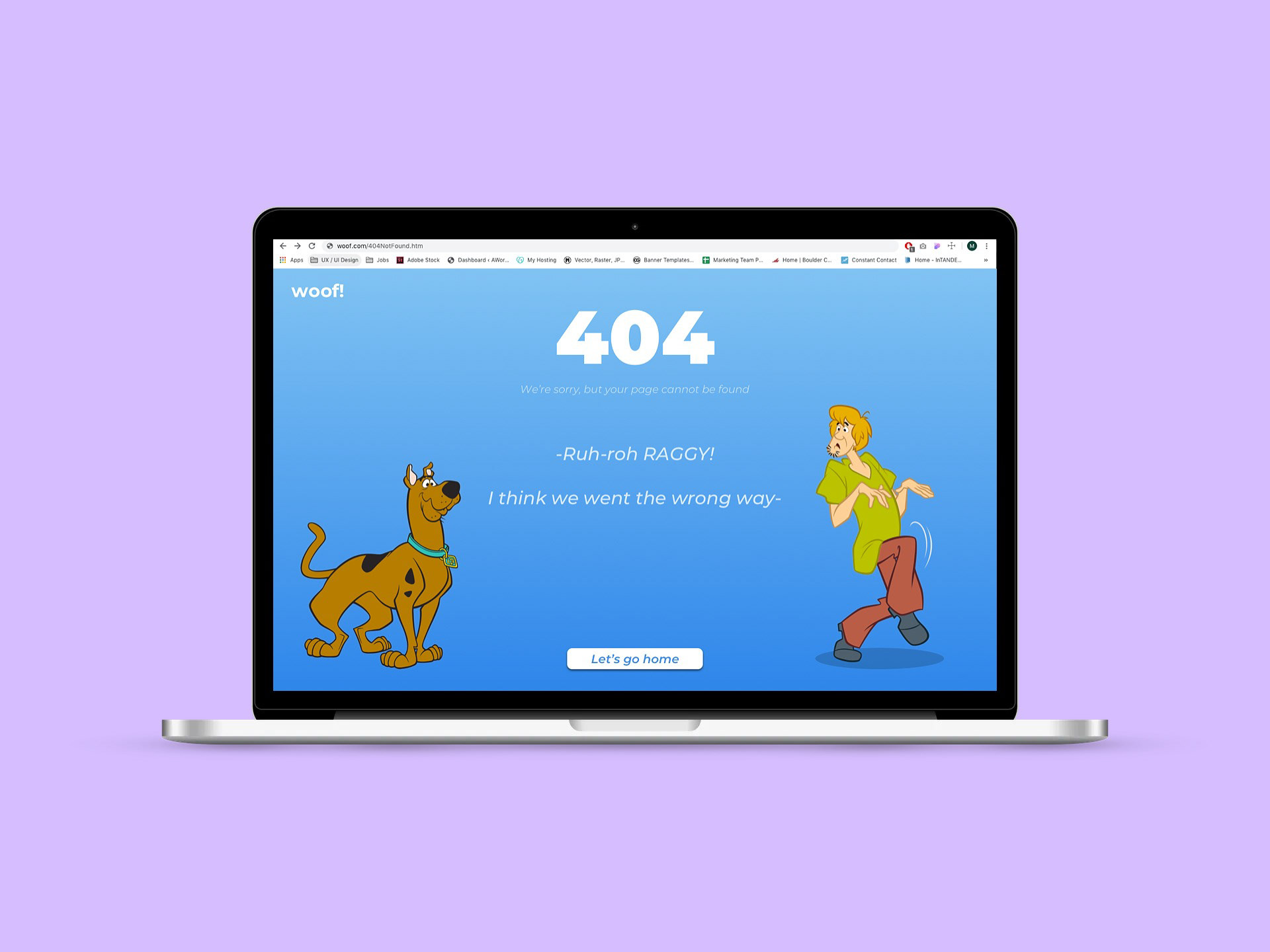 Daily UI #404Page