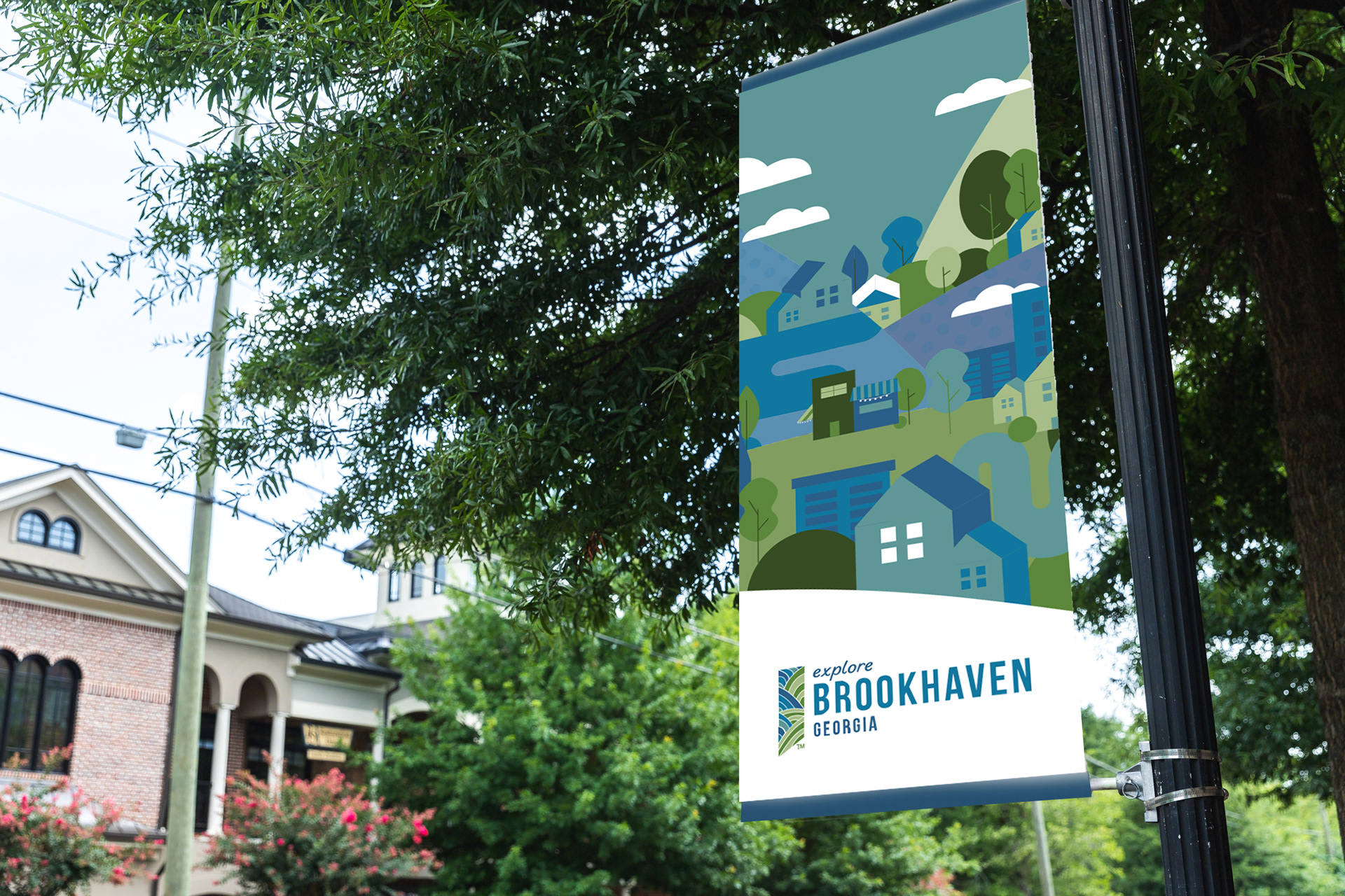 Illustrated Light Pole Banner