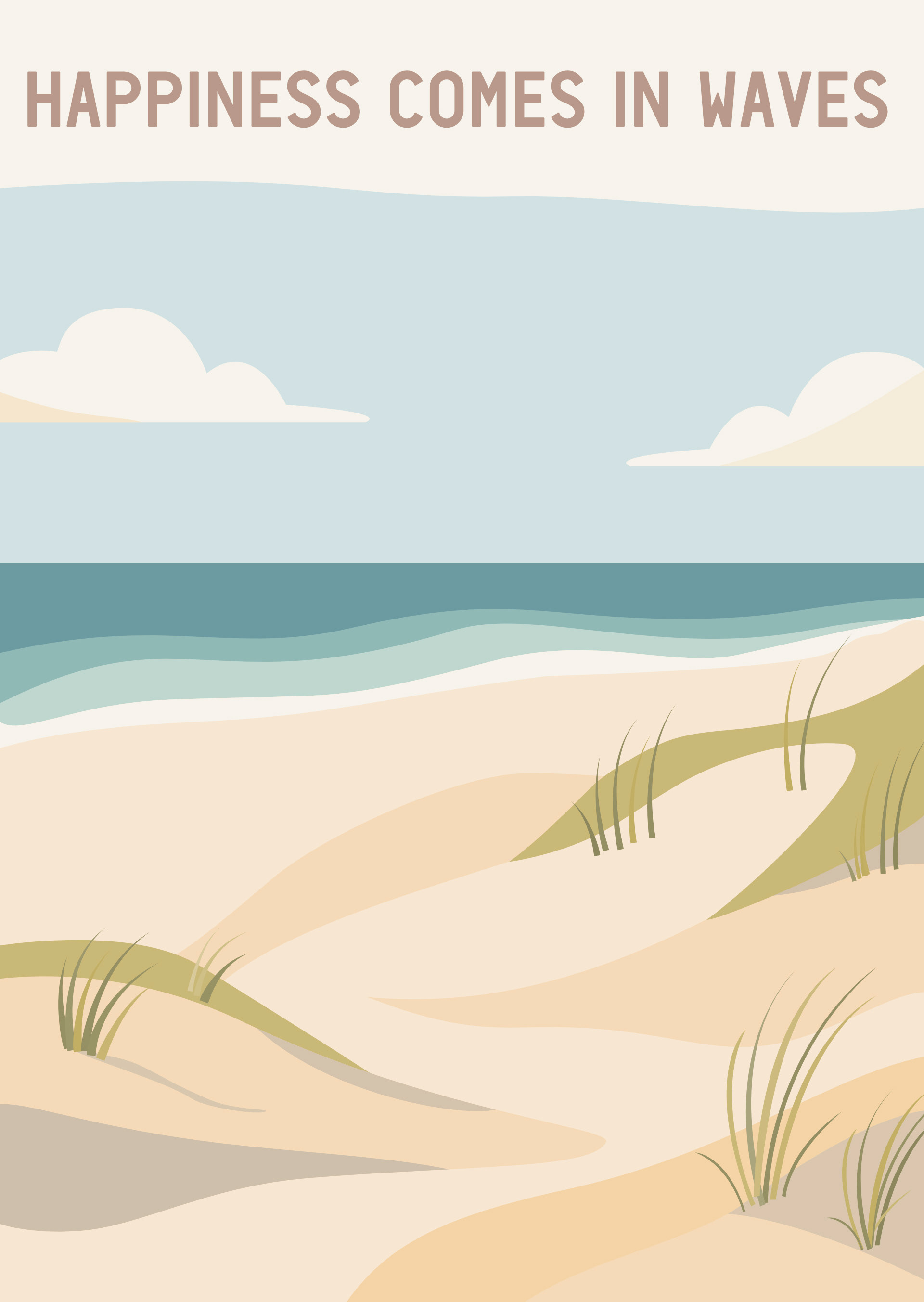 Happiness comes in waves