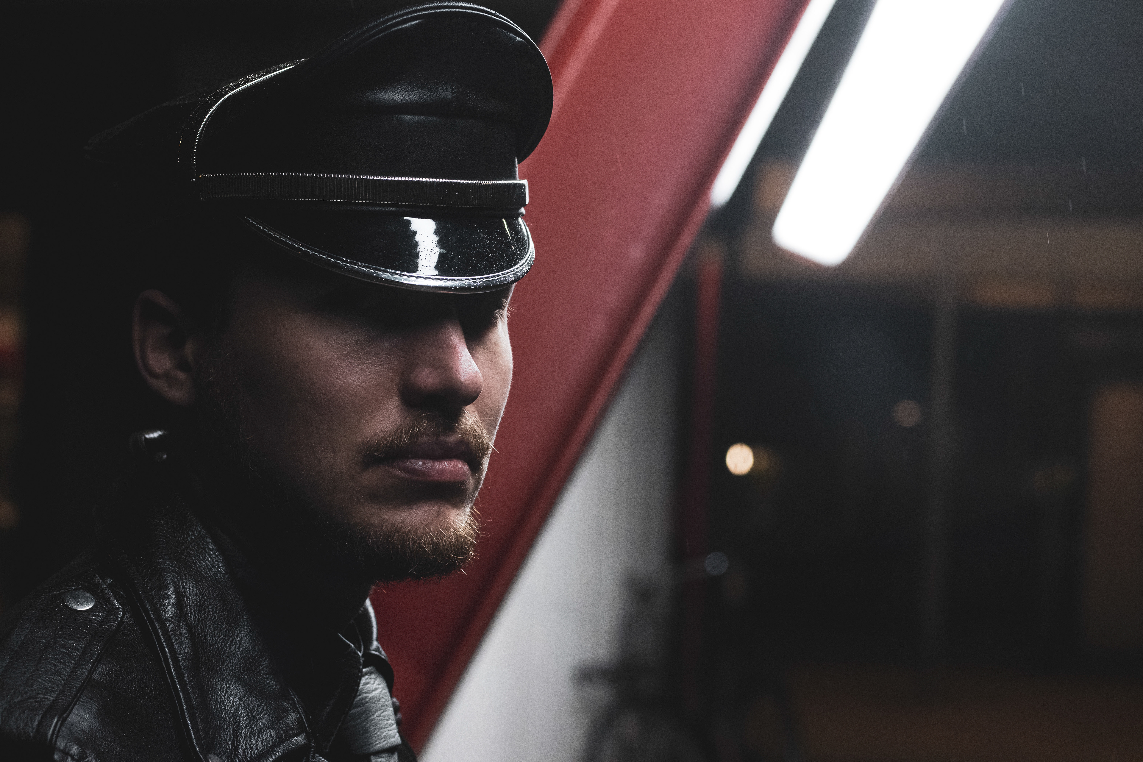 LEATHER PORTRAIT OUTSIDE