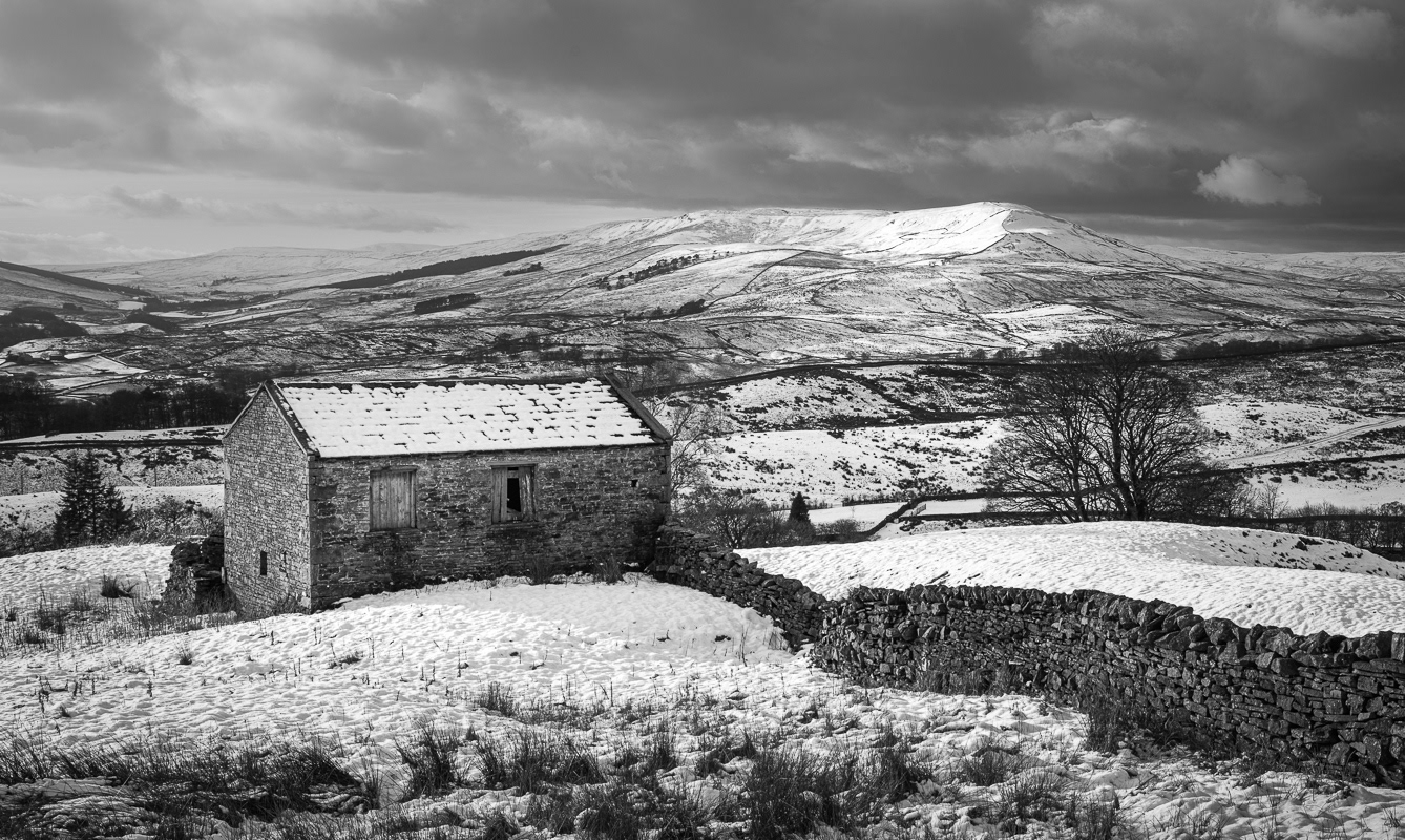 Snow covering Wensleydale