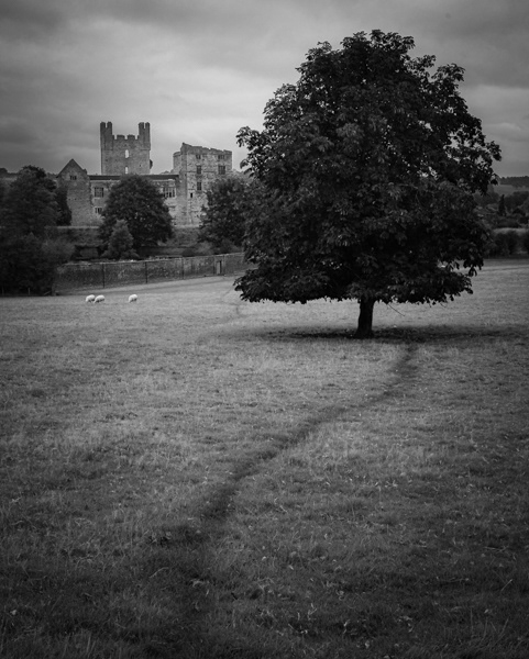 The path to Helmsley castle