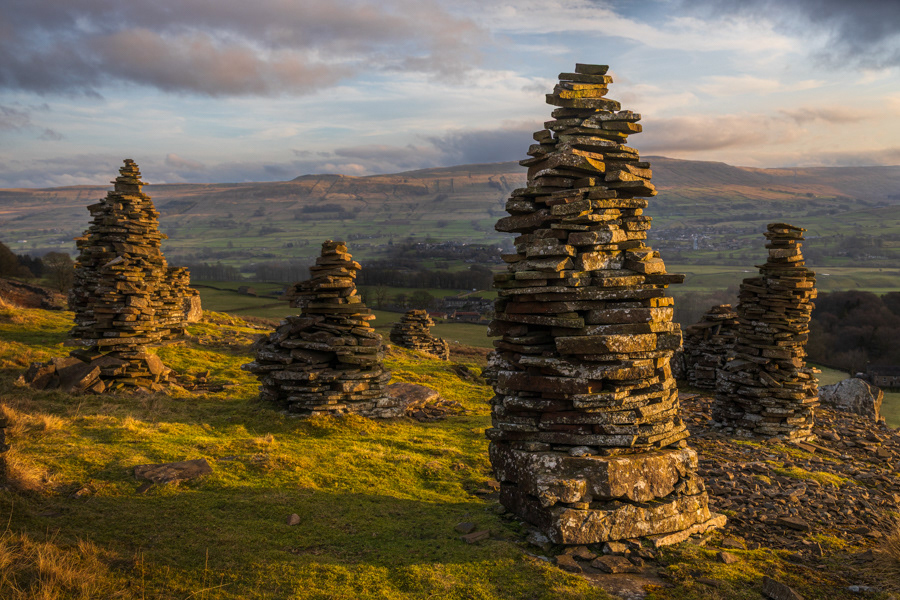 evening light on stag fell