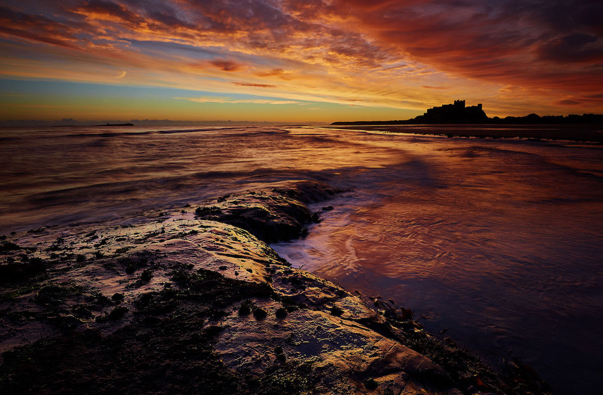 Bamburgh Beach Rocks, Northumberland