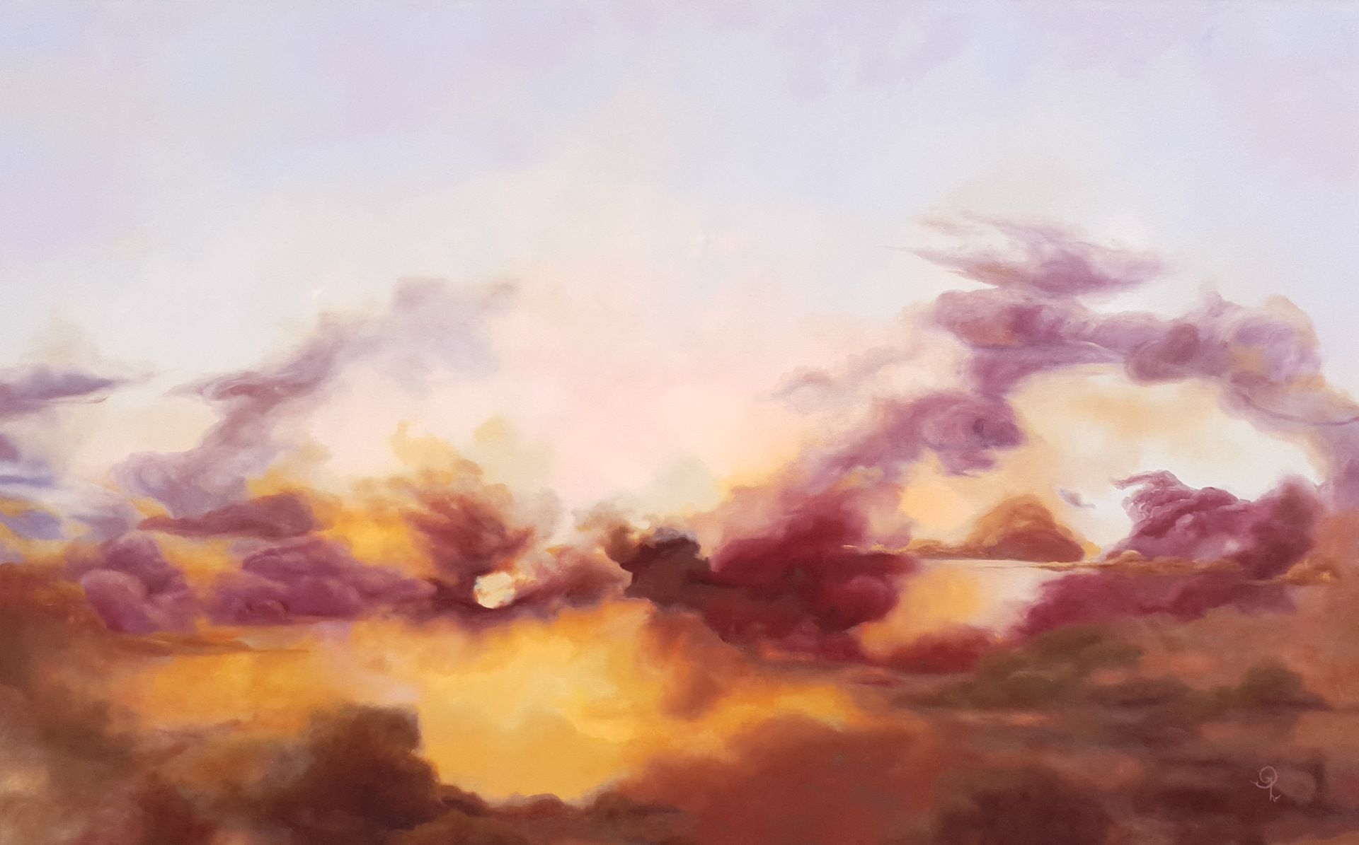 Sobre la Tierra - oil painting on canvas