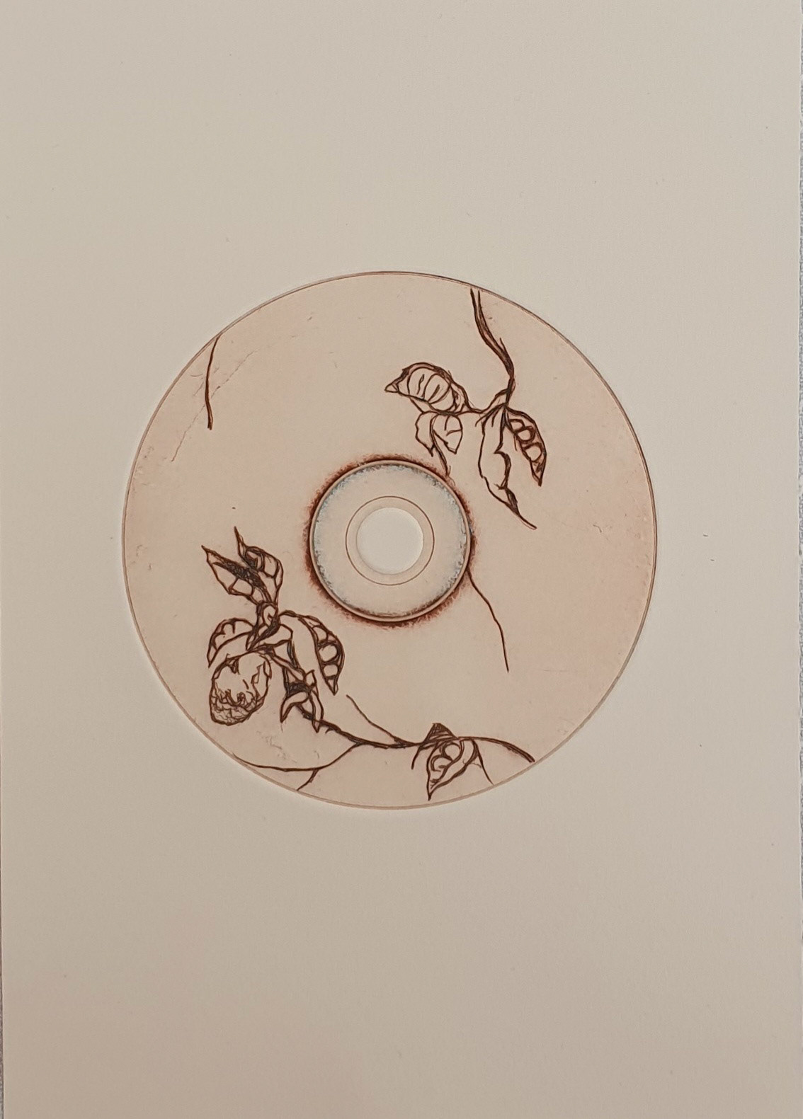 "Limón siena" drypoint etching