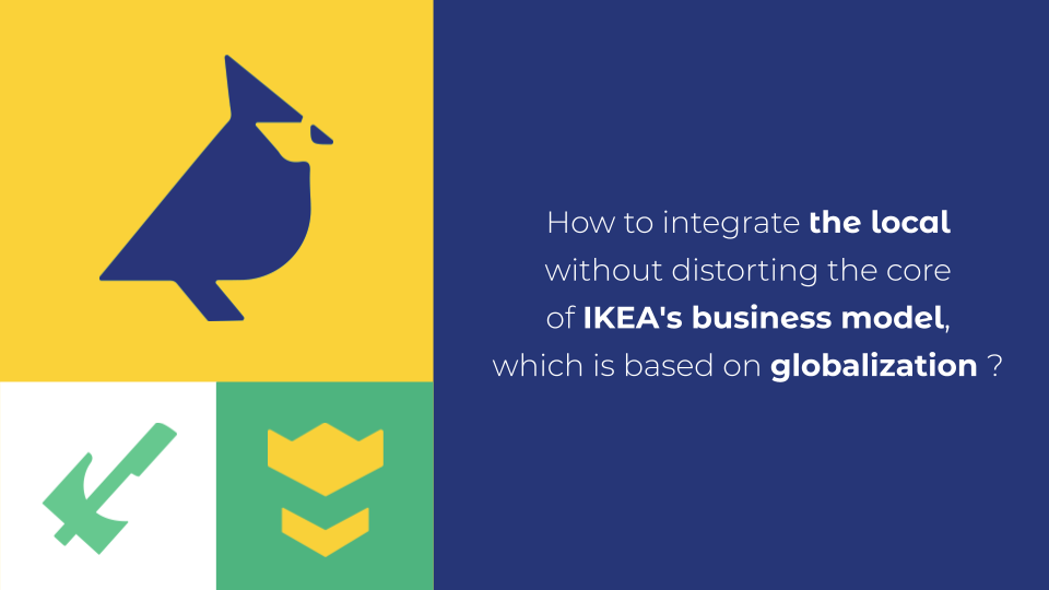 Established in more than 50 countries around the world, IKEA's question was "How to integrate the local without distorting the core of IKEA's business model, which is based on globalisation?