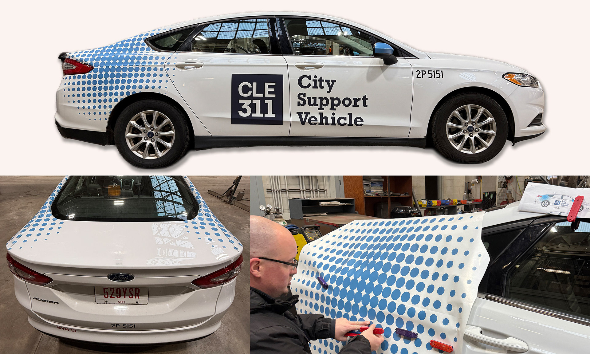 Vehicle wrap for our new City Support Vehicle