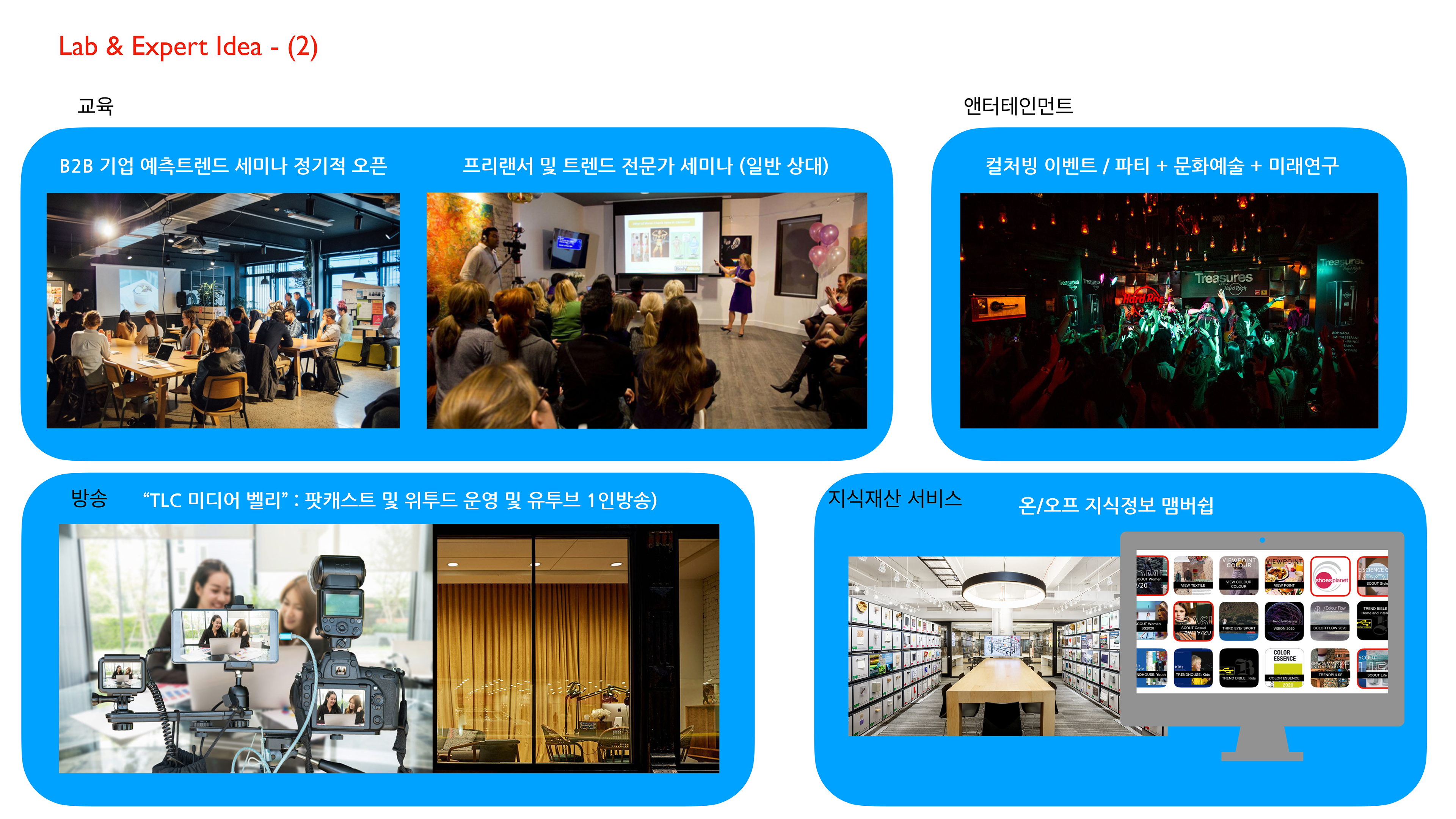 교육 및 앤터네인먼트가 융합된 '퓨처 이벤트'