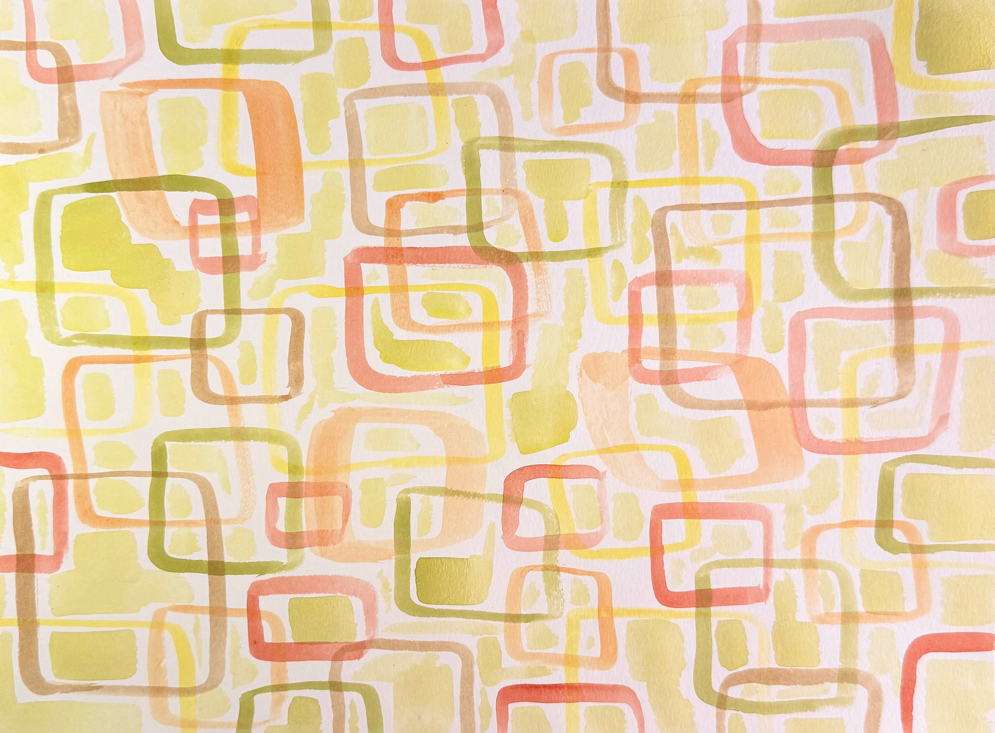 Hand-painted custom background.