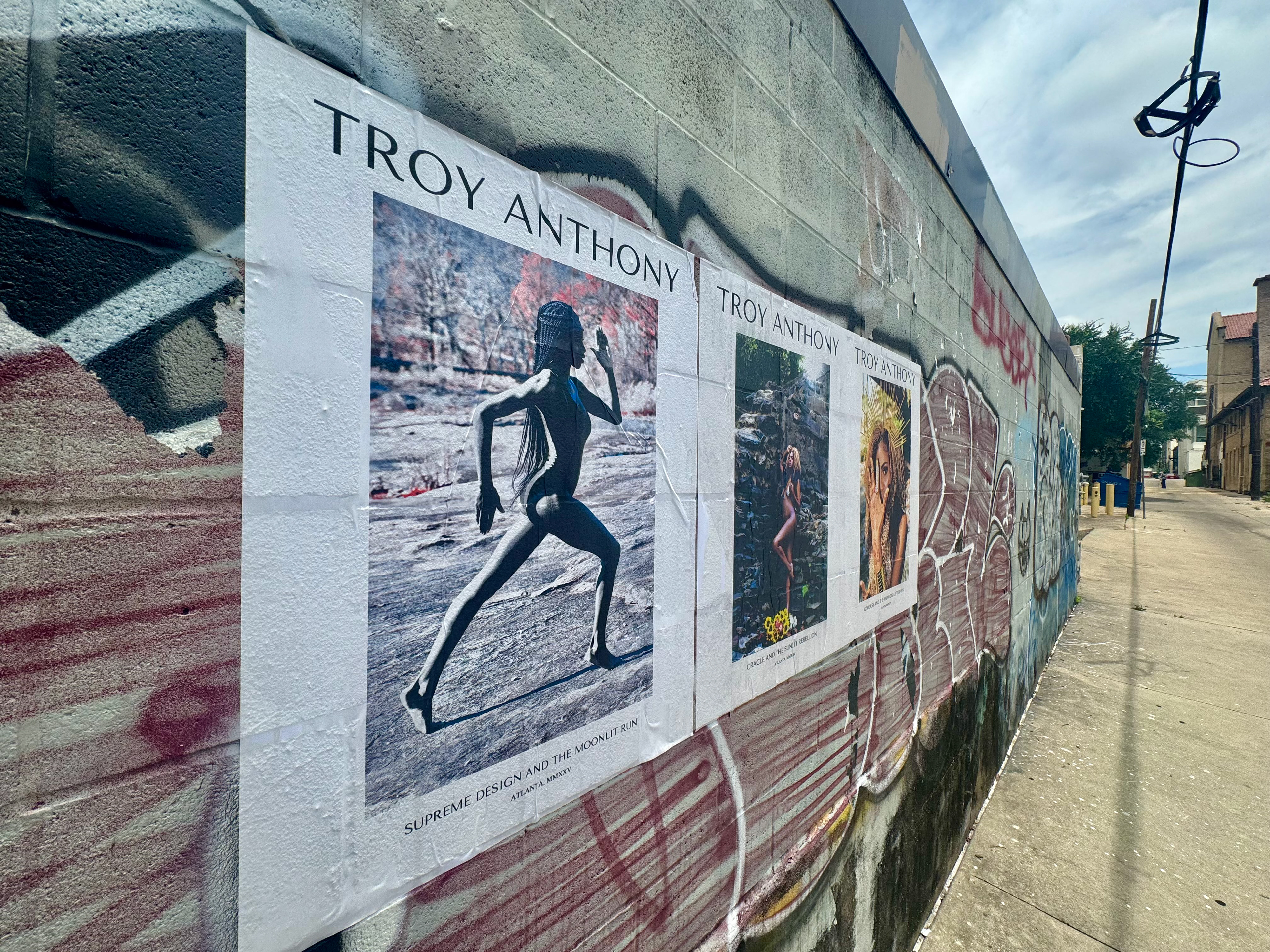 Public art installation from Know Galleries by Atlanta artist Troy Anthony