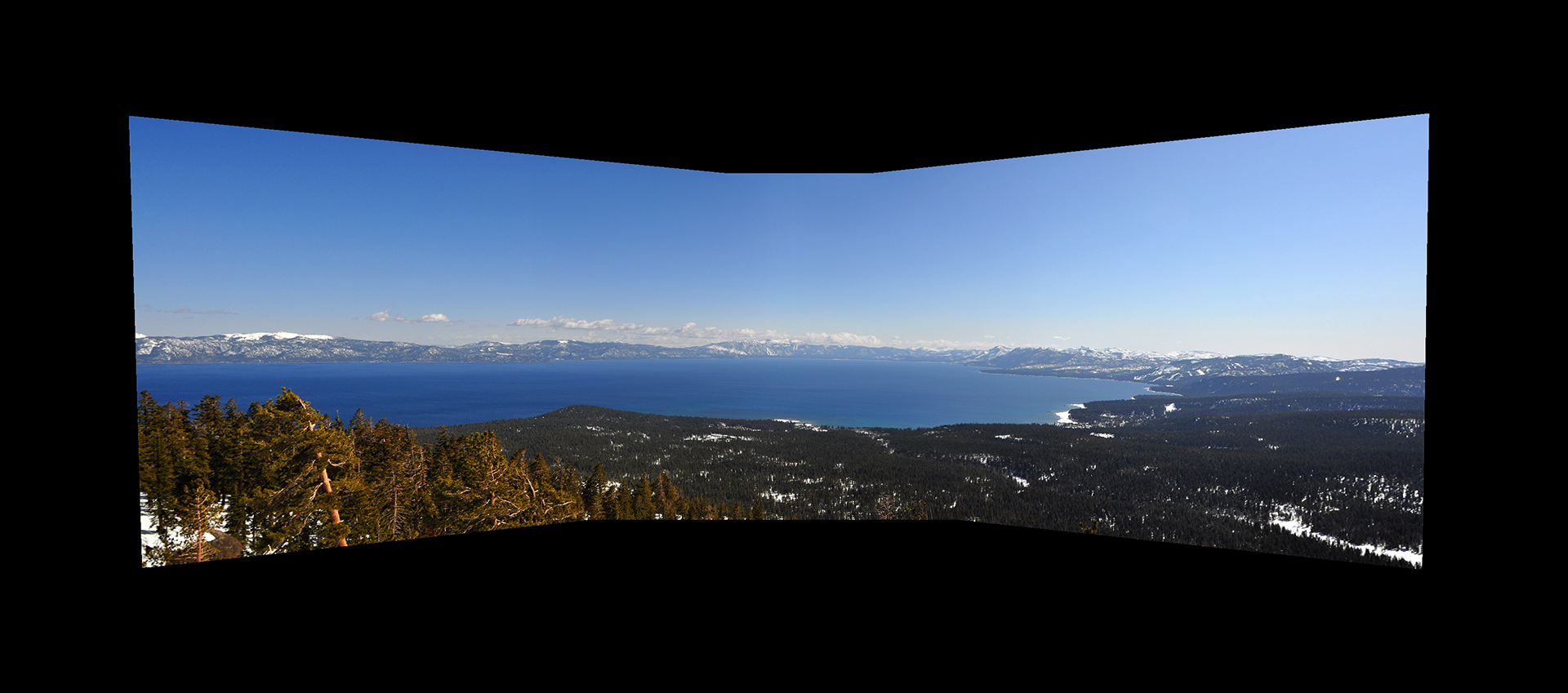 Panorama of a mountain range