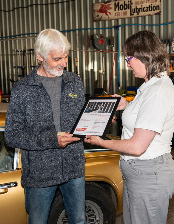 Presentation to Roger Tyrell