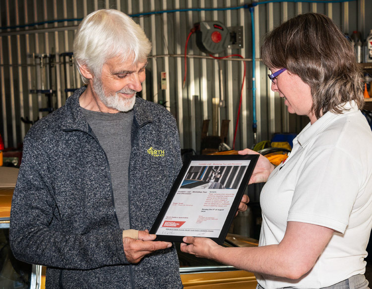 Presentation to Roger Tyrell