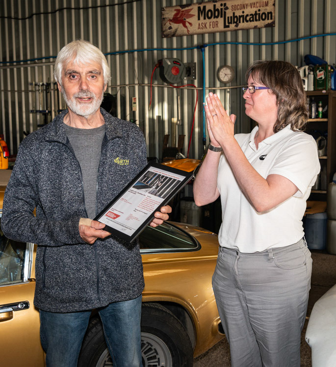 Presentation to Roger Tyrell