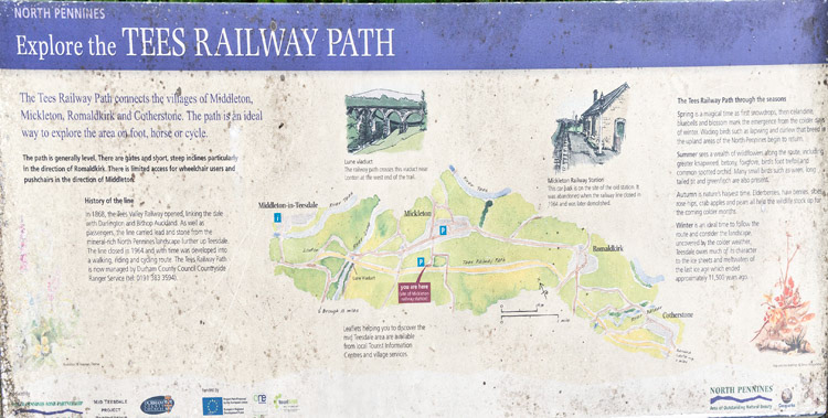 Tees Railway Walk W. from Romaldkirk 972233