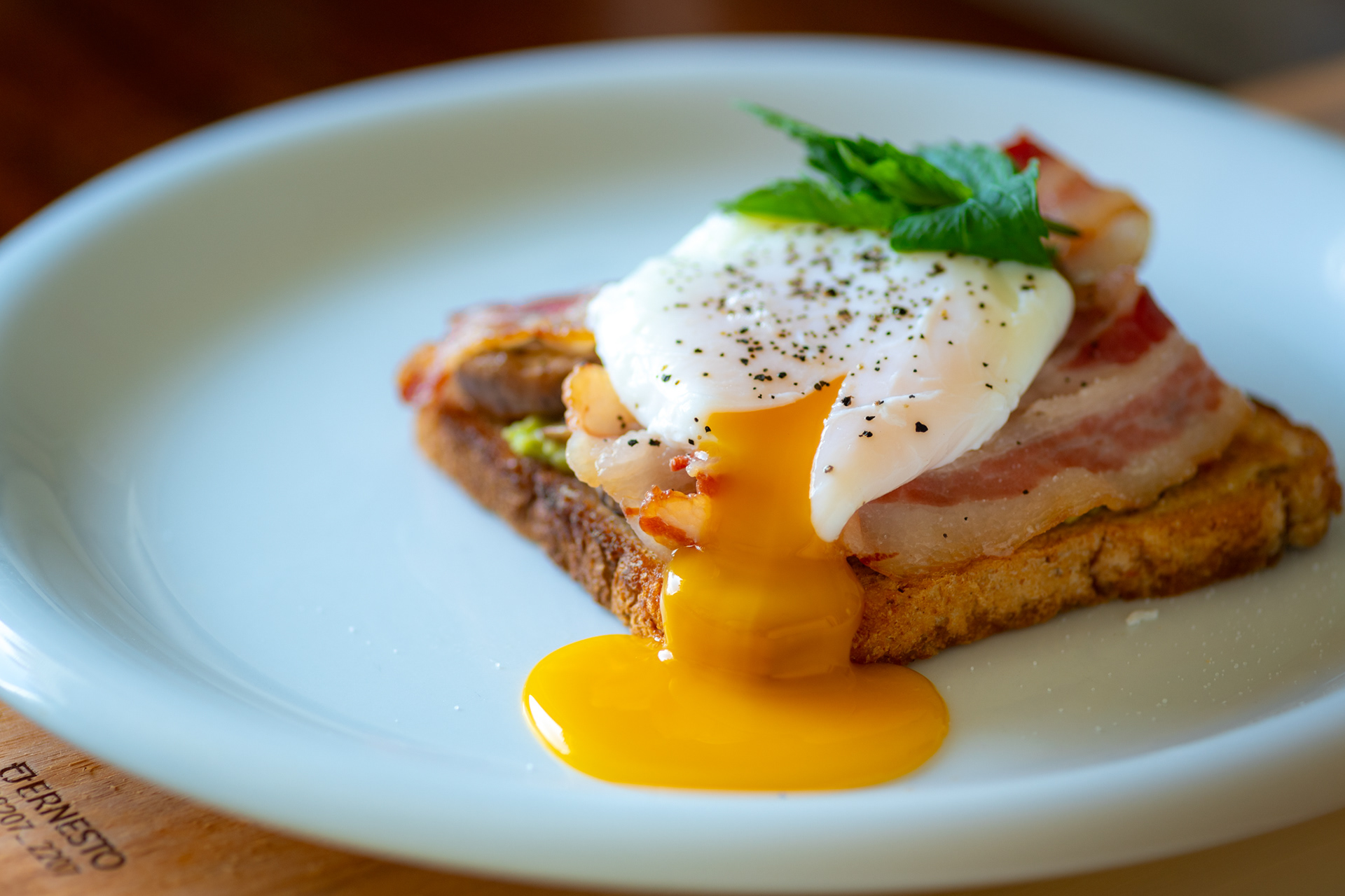 Mushroom and Avocado Egg benedict