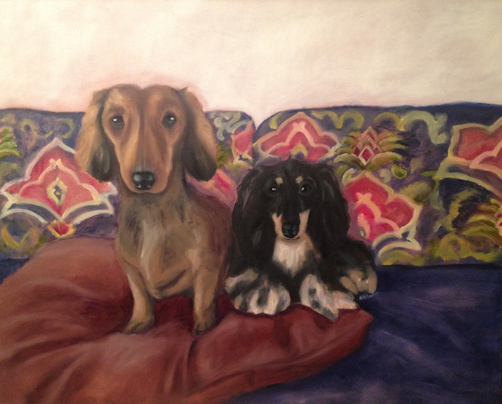 portrait commission, Buddy & Sophie