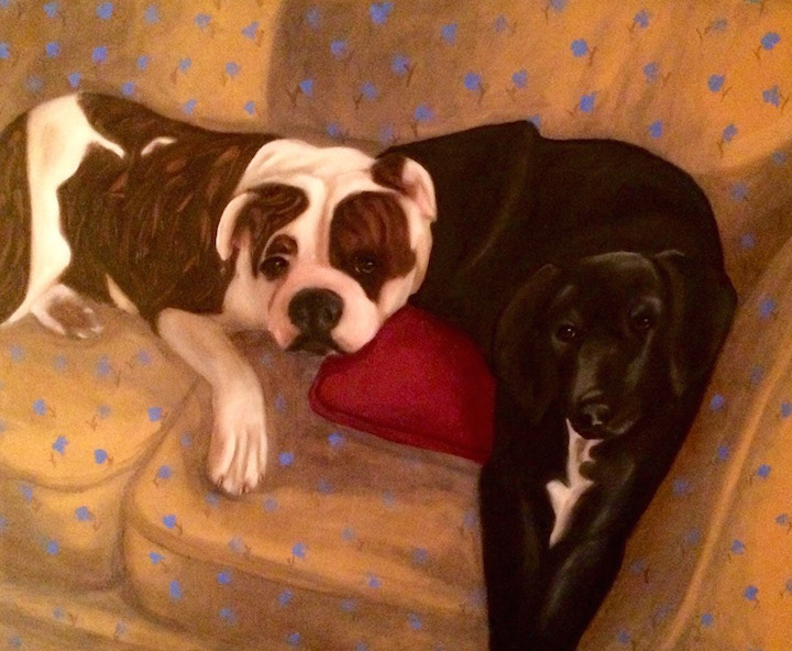 portrait commission, Charlie & Porter