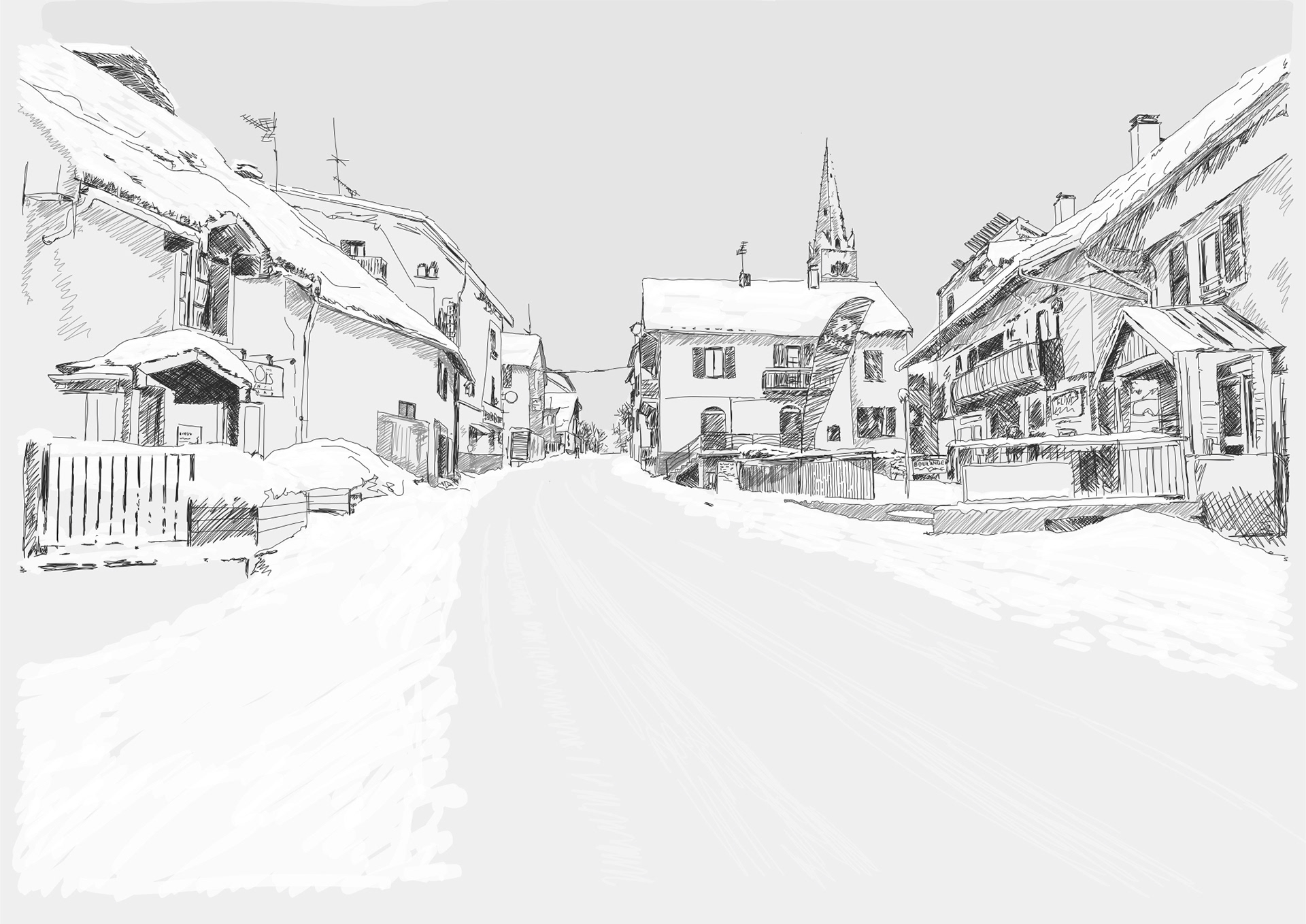 Monetier Les Bains, Rue des Bruns